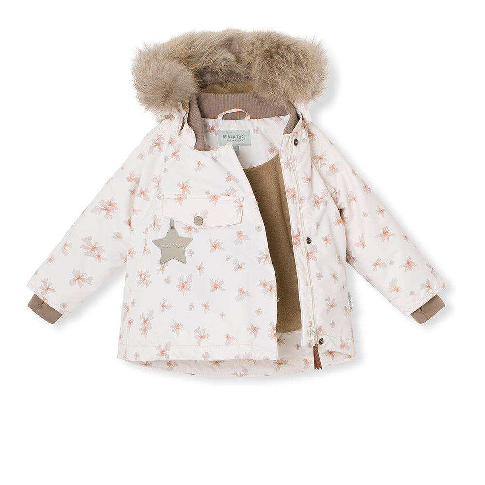 Wang printed winter jacket fur