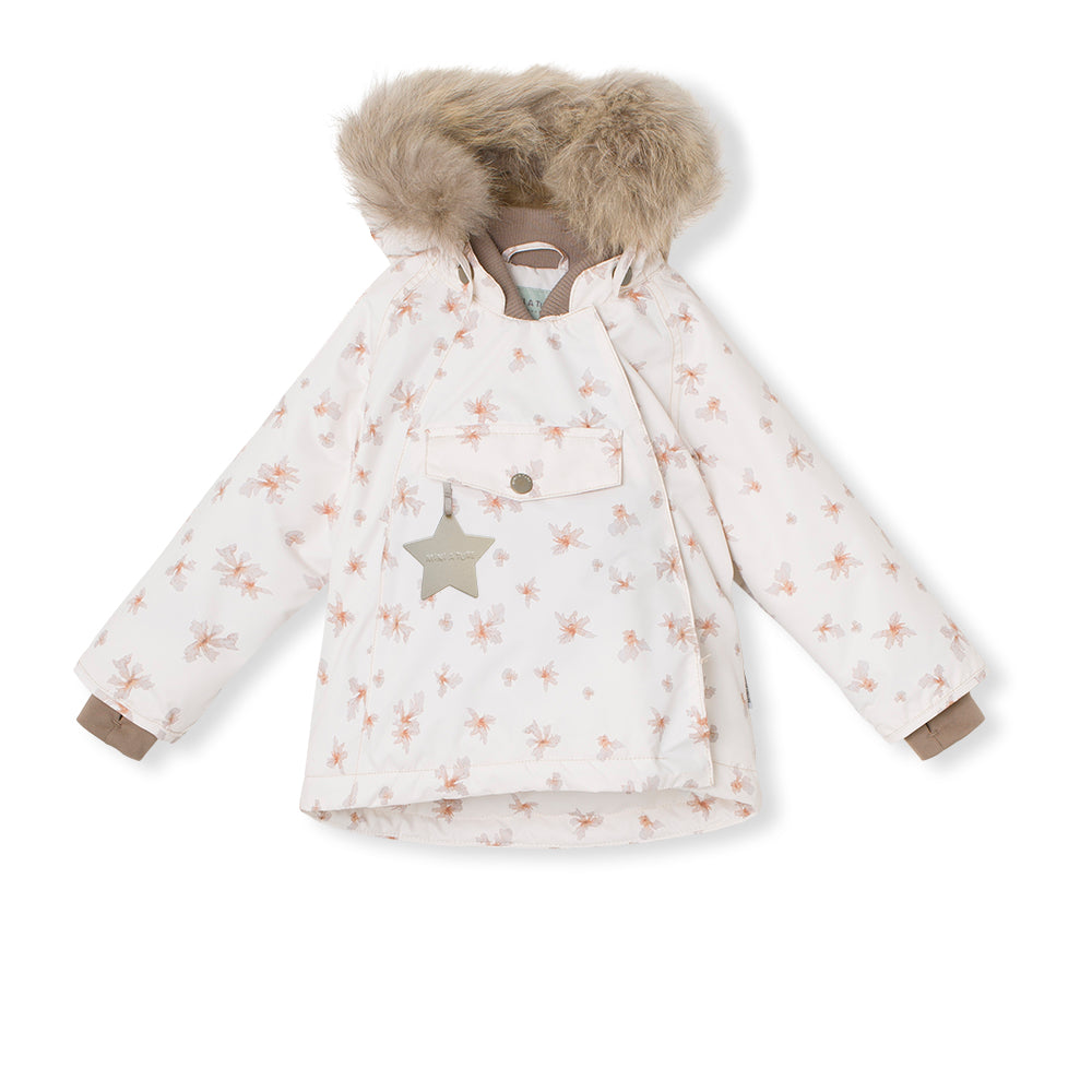 Wang printed winter jacket fur