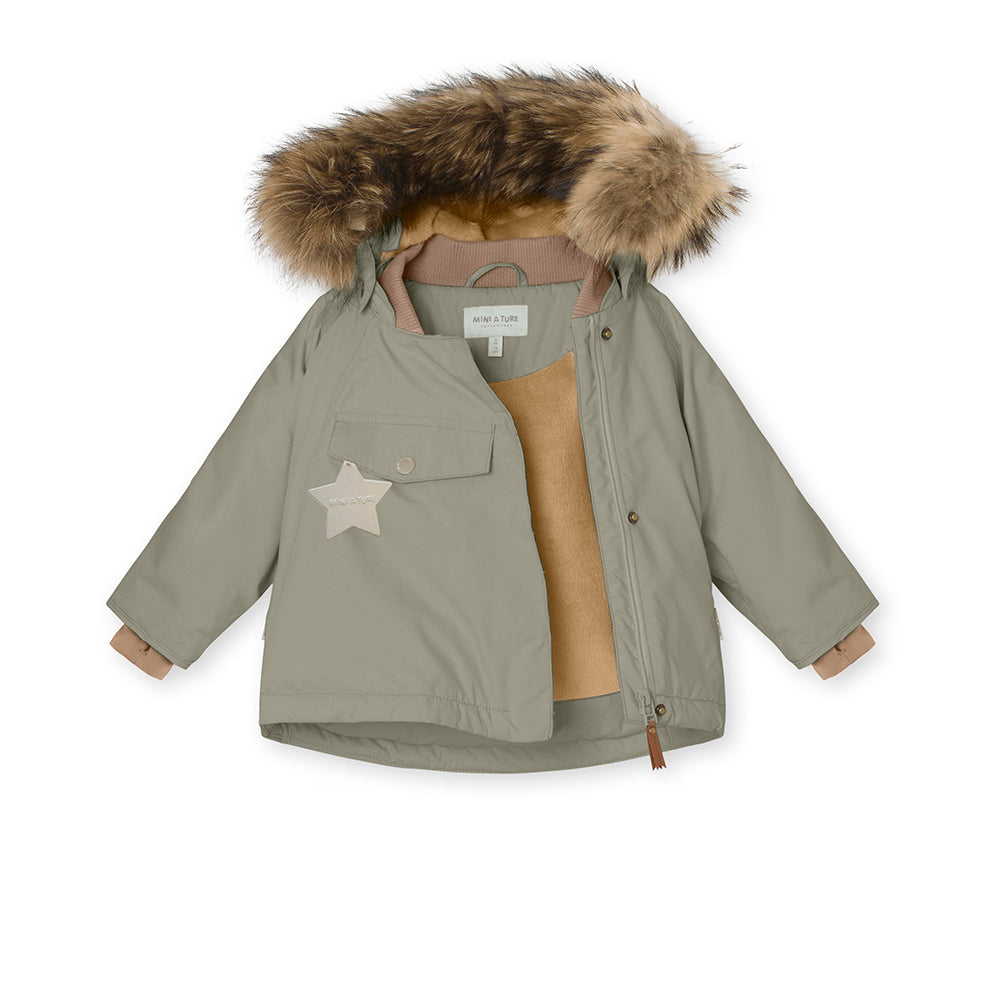 MATWANG fleece lined winter jacket fur. GRS