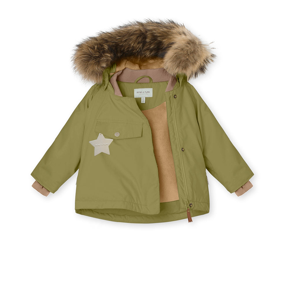 MATWANG fleece lined winter jacket fur. GRS