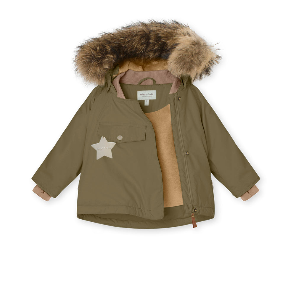 MATWANG fleece lined winter jacket fur. GRS