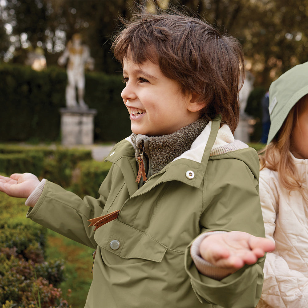 MATVITORIO fleece lined spring anorac. GRS