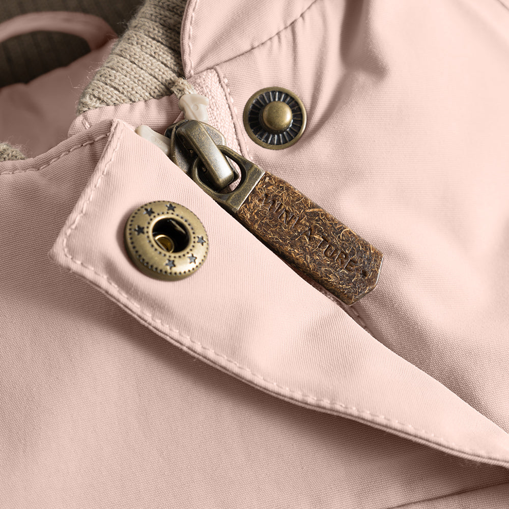 MATWANG Winterjacke mit Fleecefutter und Fellbesatz. GRS