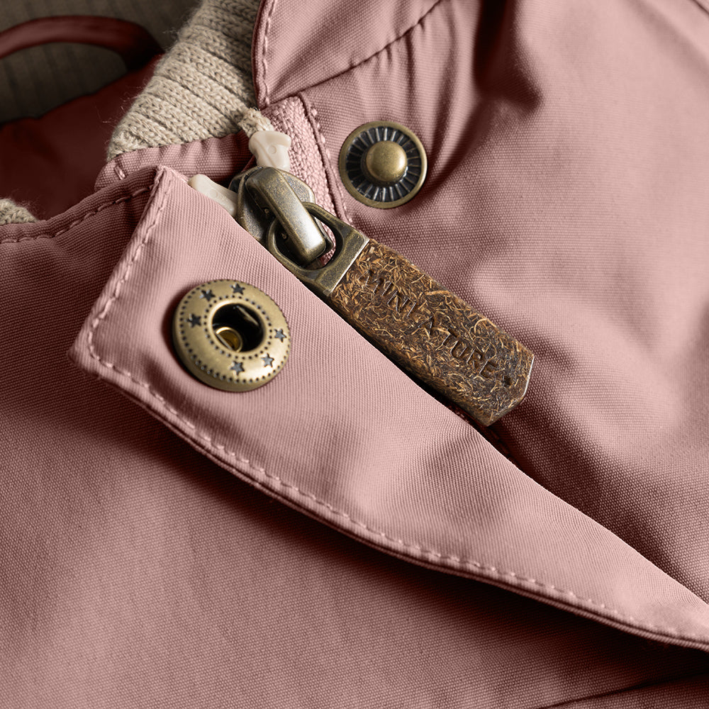 MATWANG Winterjacke mit Fleecefutter und Fellbesatz. GRS