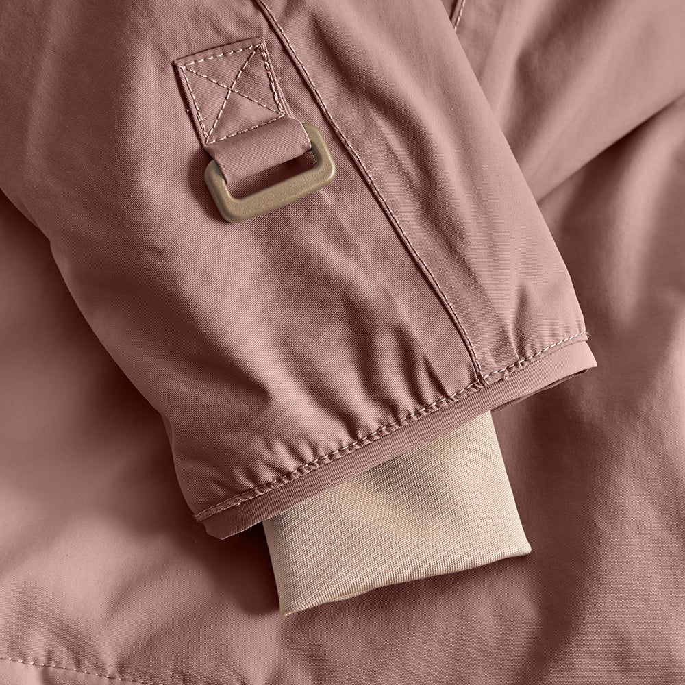 MATWANG Winterjacke mit Fleecefutter und Fellbesatz. GRS