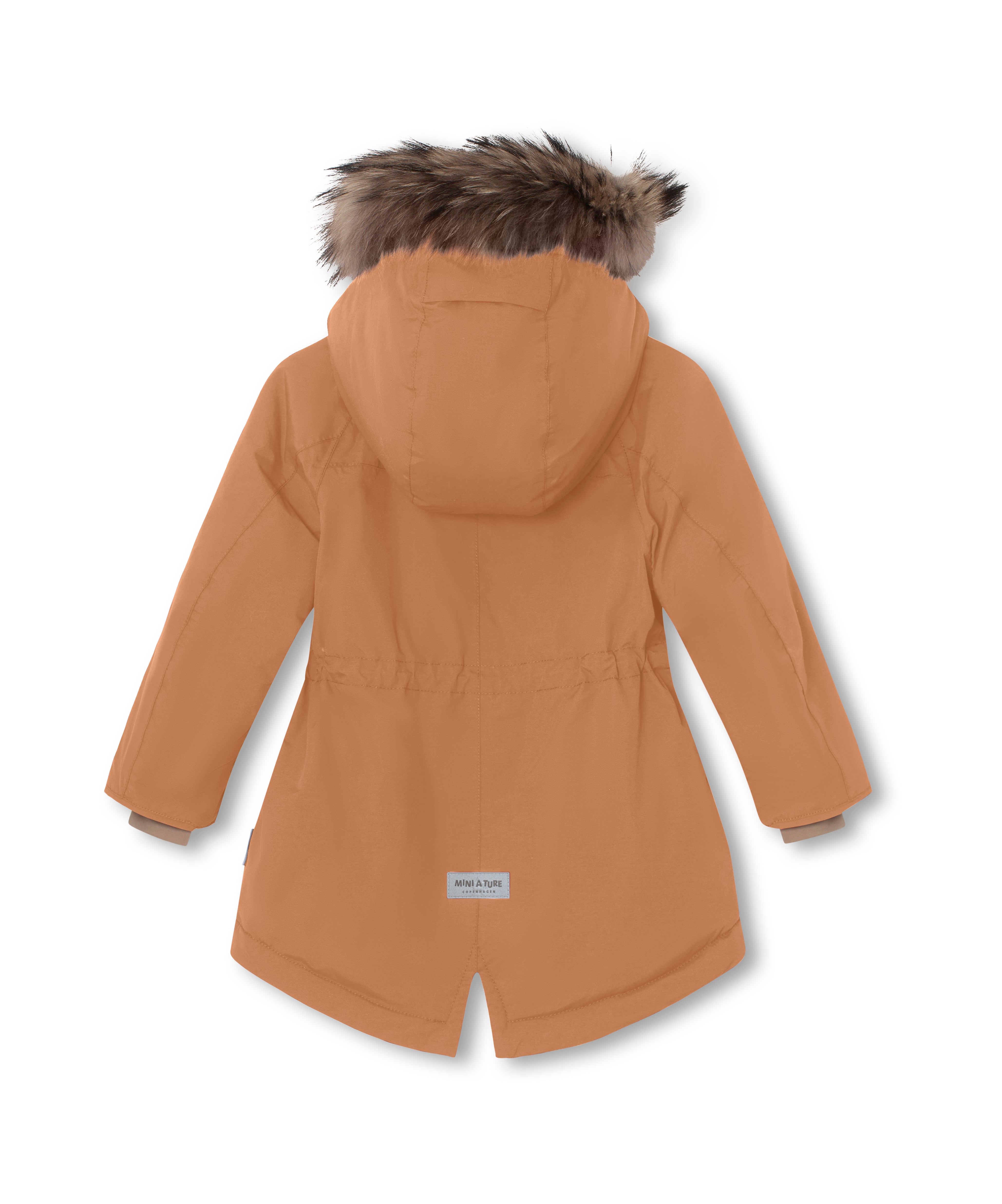 MATVIKANIA Winterjacke mit Fleecefutter und Fellbesatz. GRS