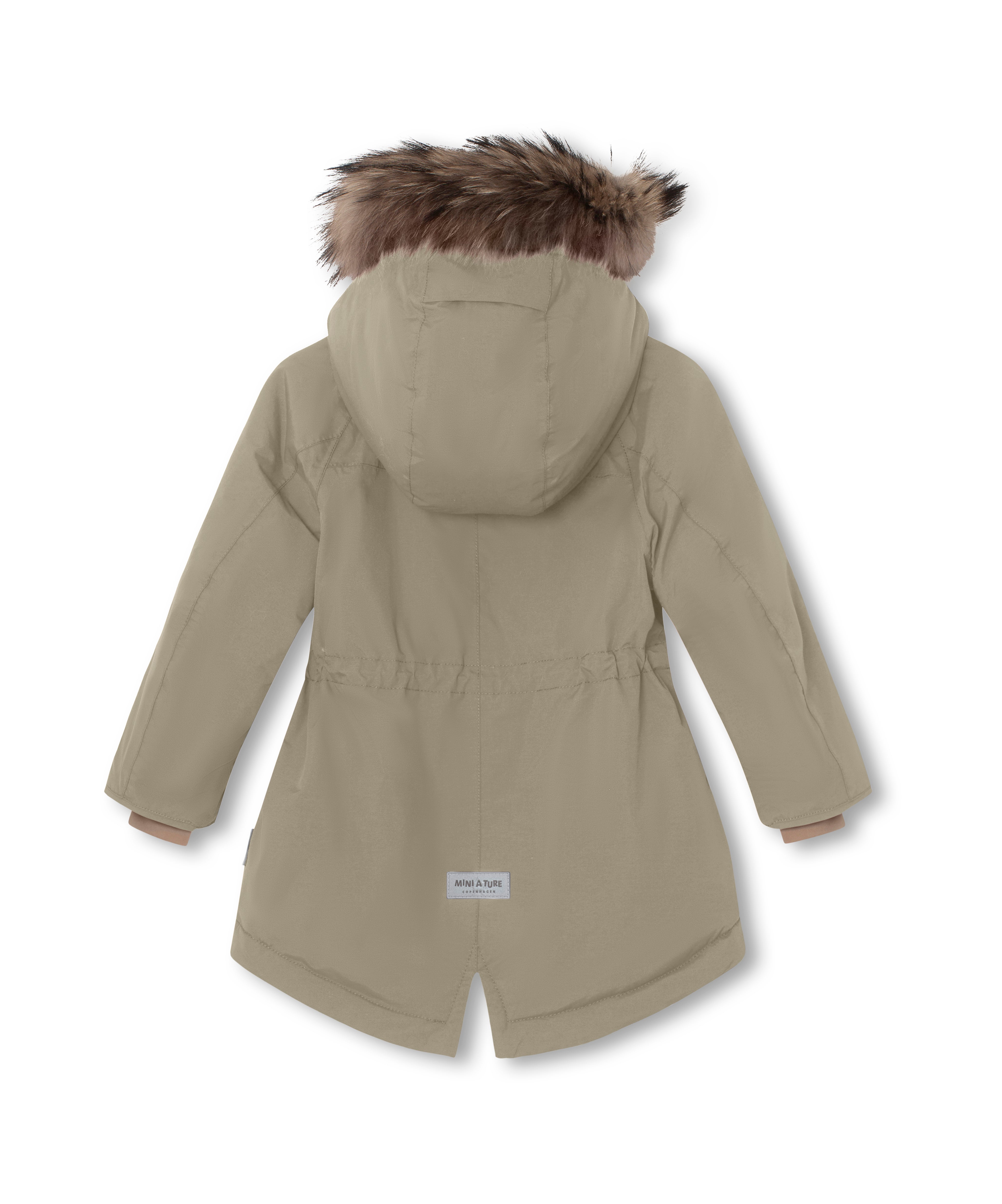 MATVIKANIA Winterjacke mit Fleecefutter und Fellbesatz. GRS