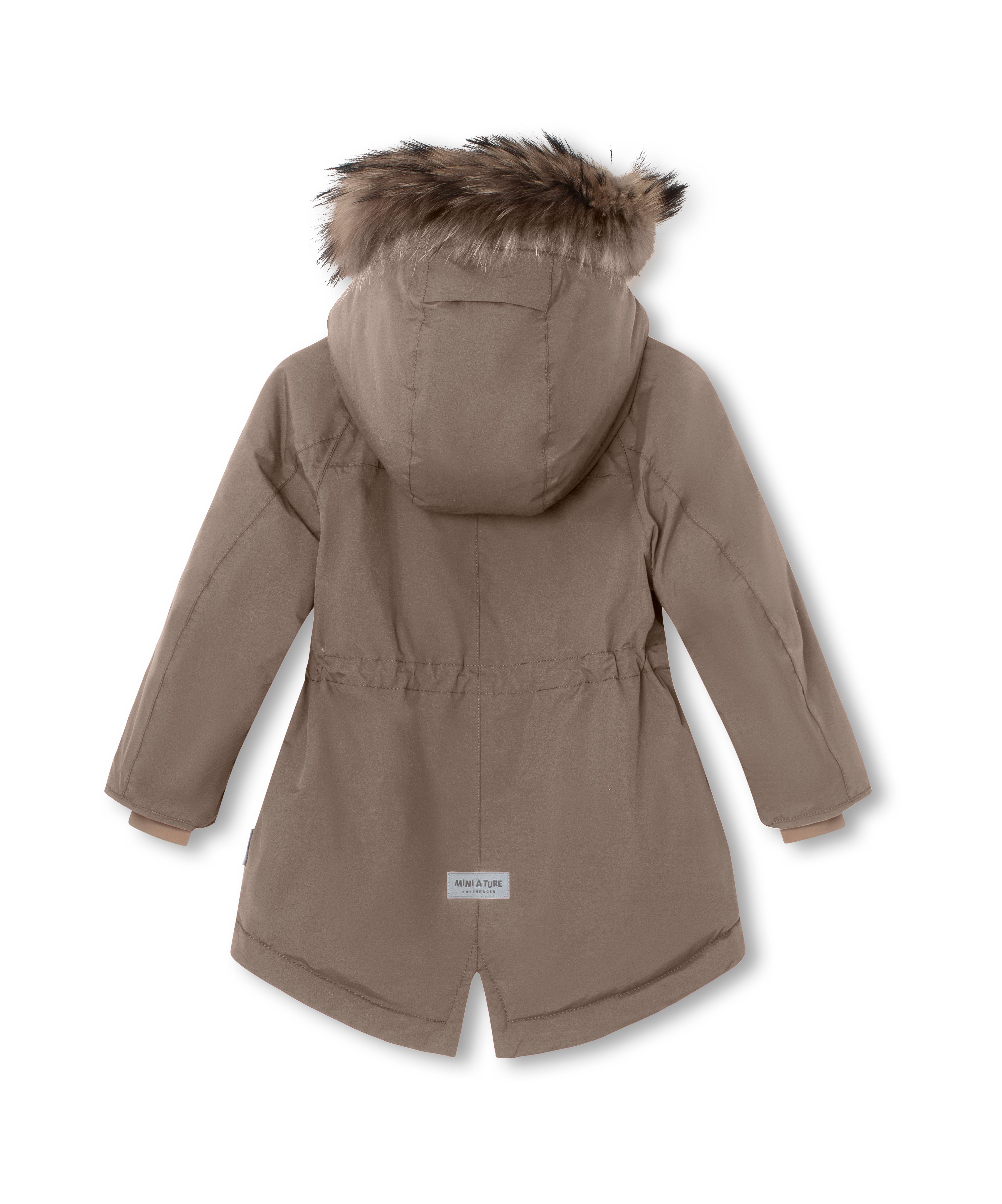 MATVIKANIA Winterjacke mit Fleecefutter und Fellbesatz. GRS