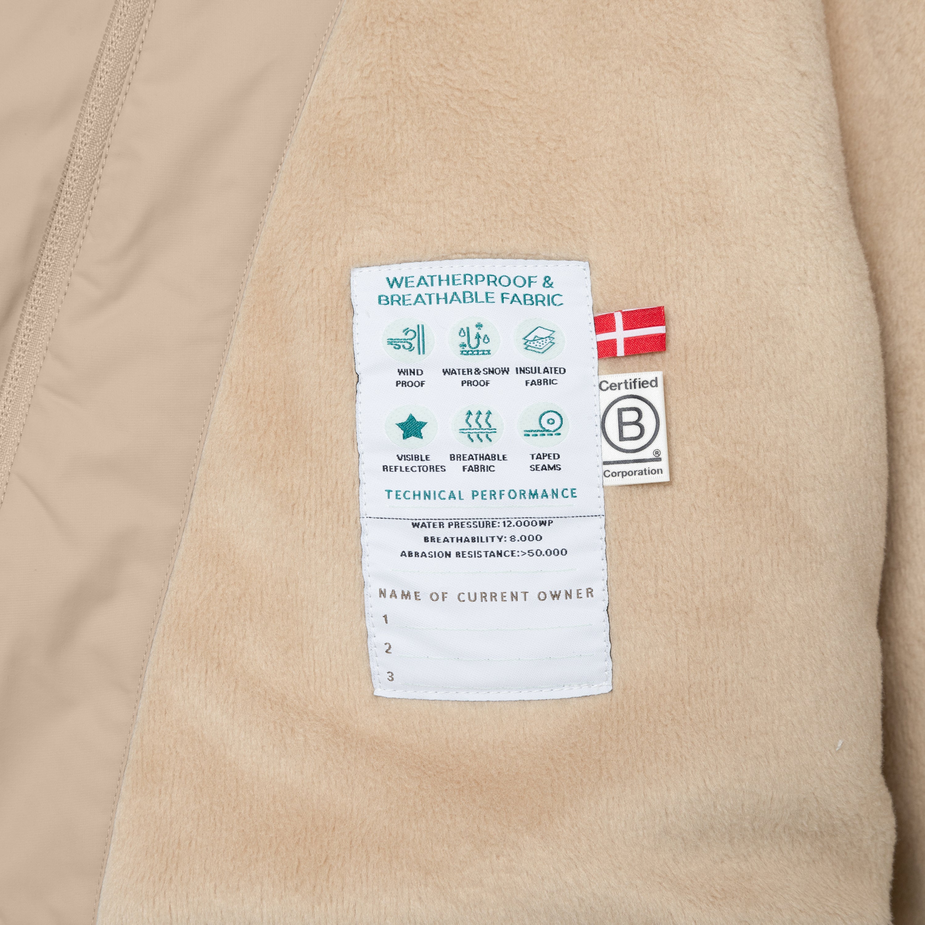 MATWANG fleece lined winter jacket. GRS