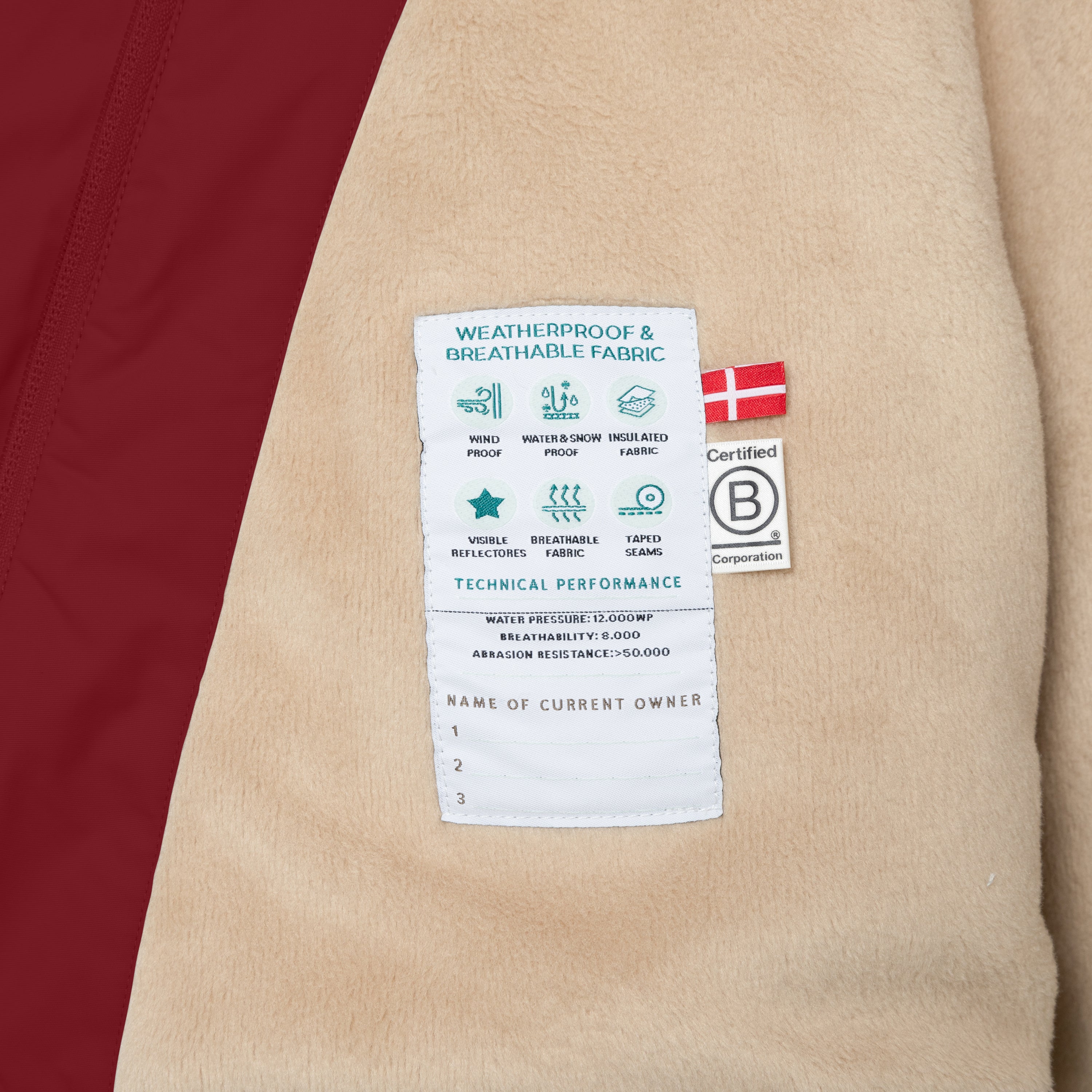 MATWANG fleece lined winter jacket. GRS