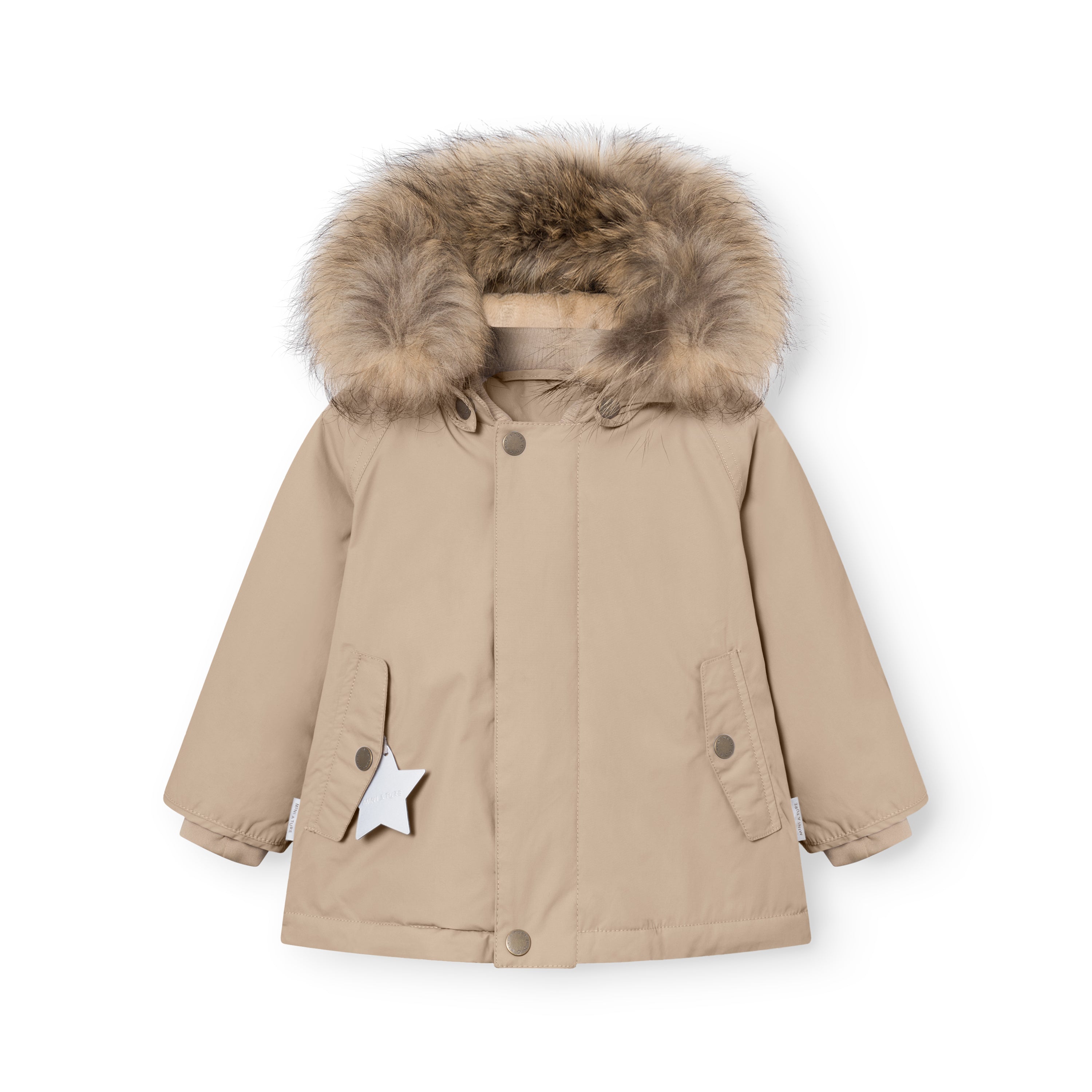 MATWALLY Winterjacke mit Fleecefutter und Fell. GRS