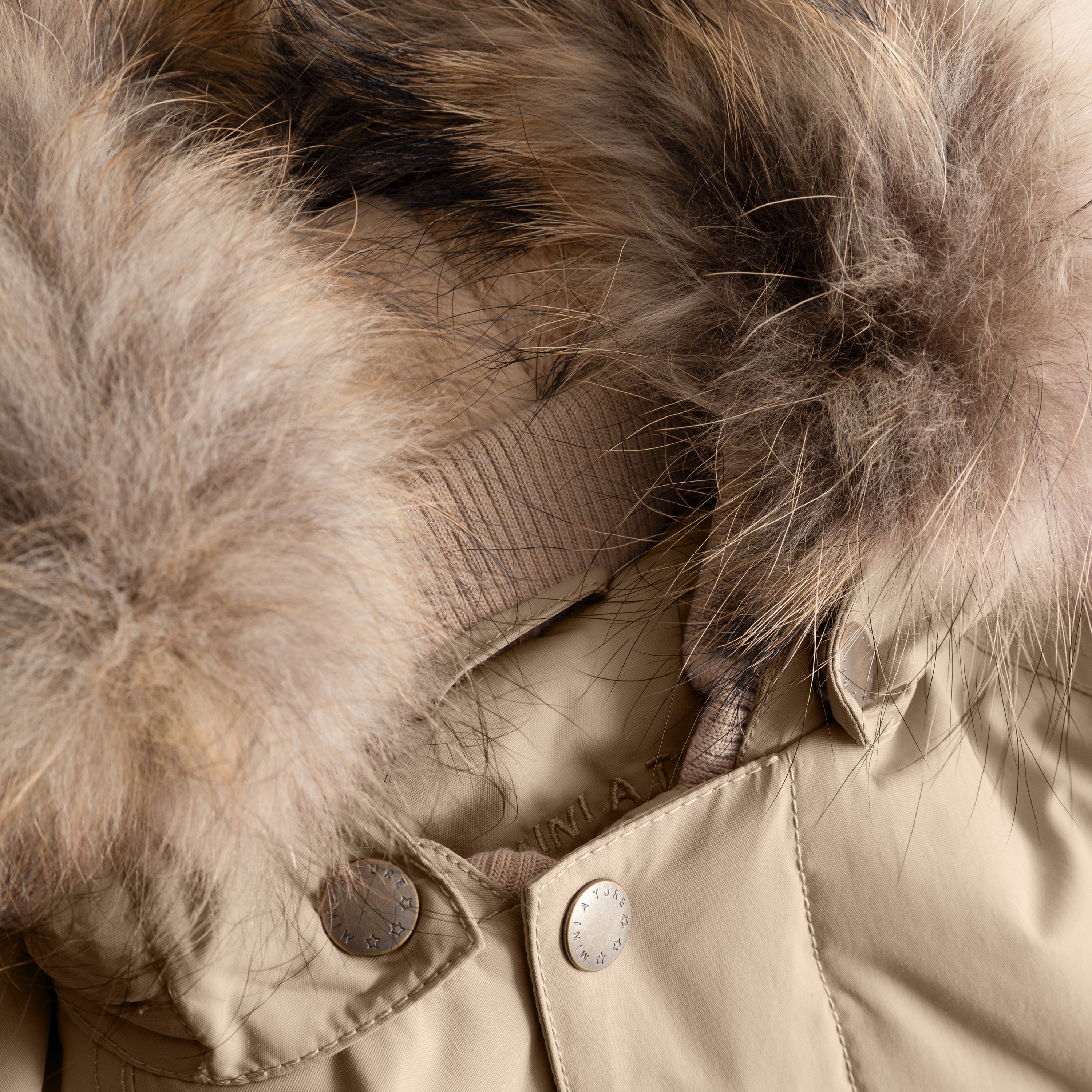 MATWALLY Winterjacke mit Fleecefutter und Fell. GRS