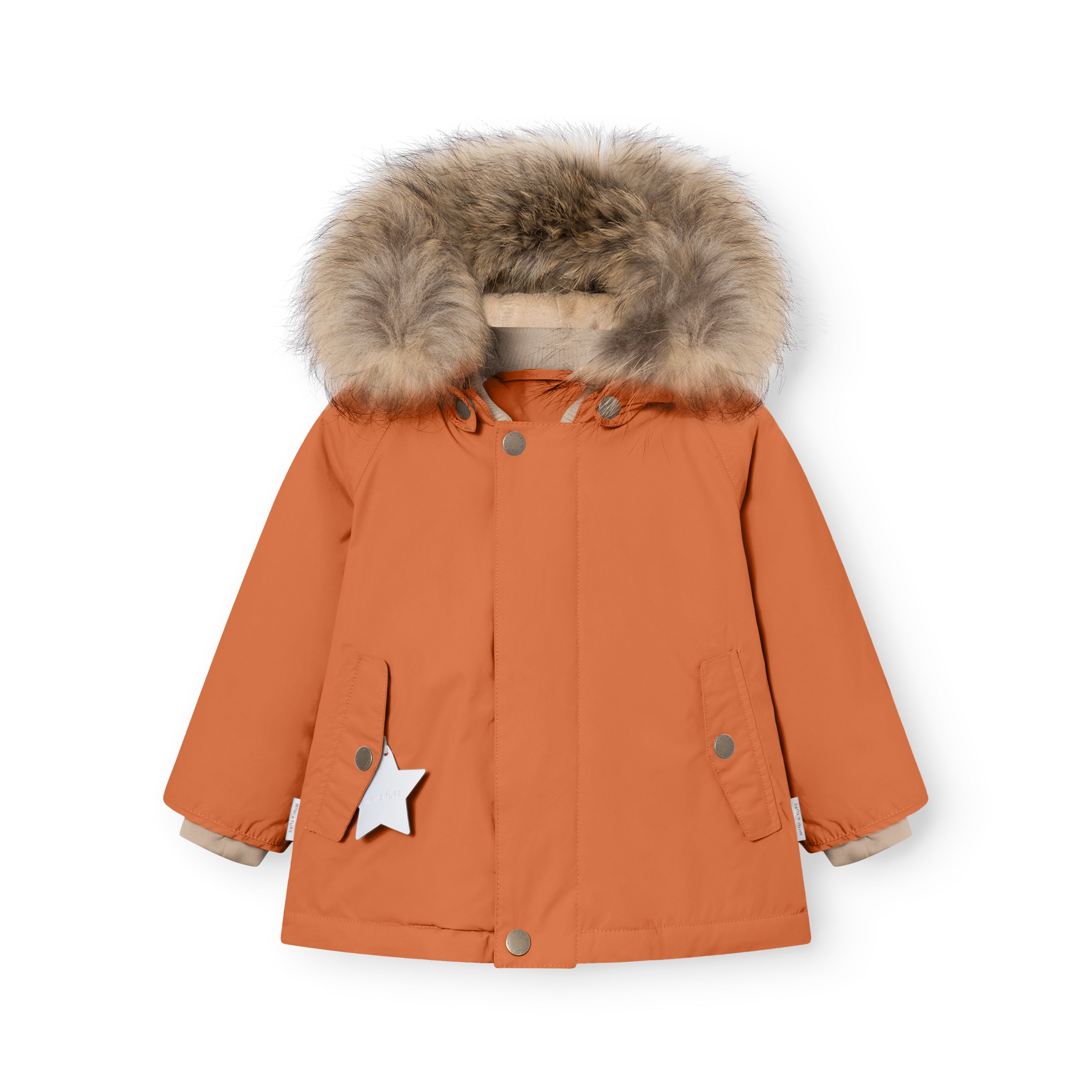 MATWALLY Winterjacke mit Fleecefutter und Fell. GRS