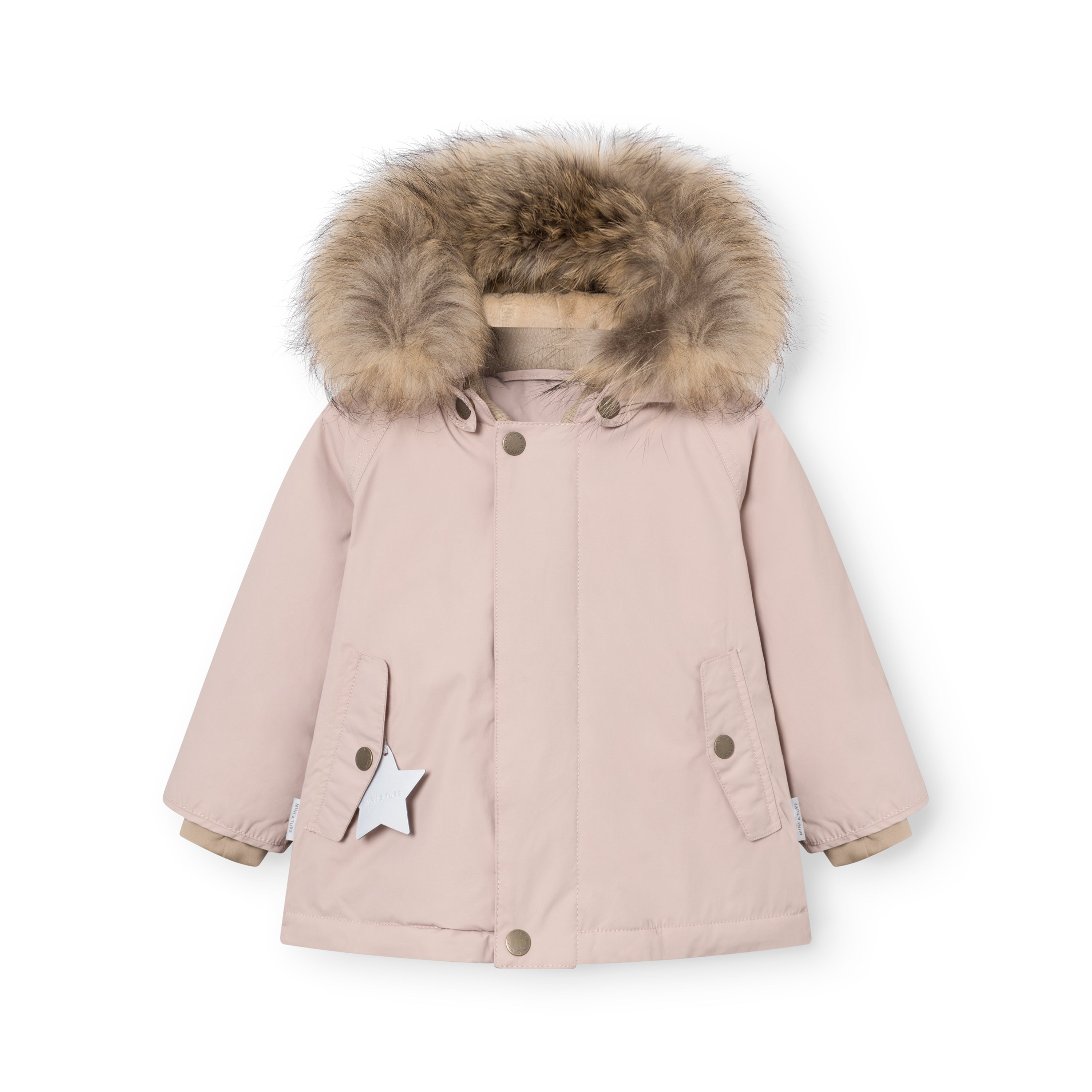 MATWALLY Winterjacke mit Fleecefutter und Fell. GRS