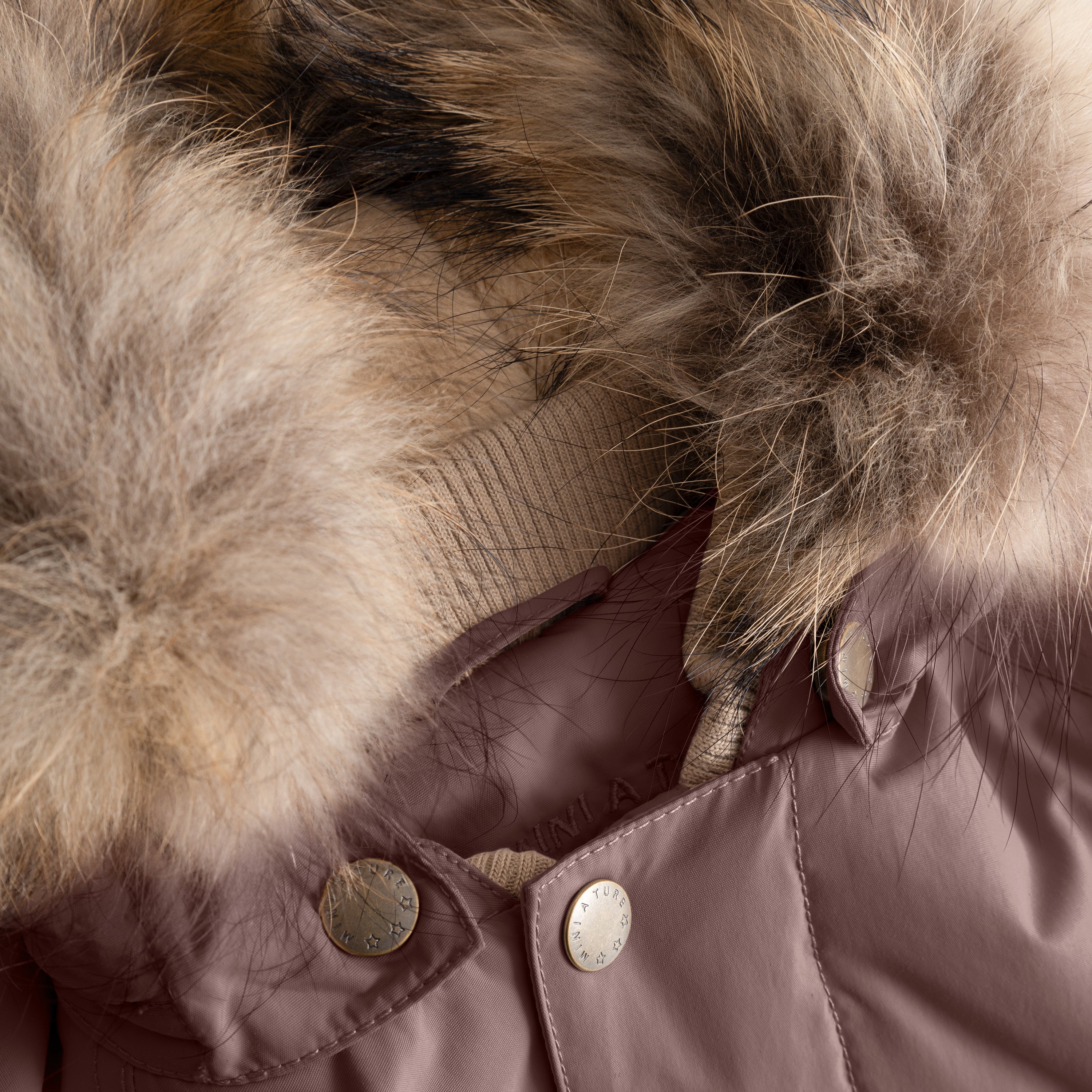 MATWALLY Winterjacke mit Fleecefutter und Fell. GRS