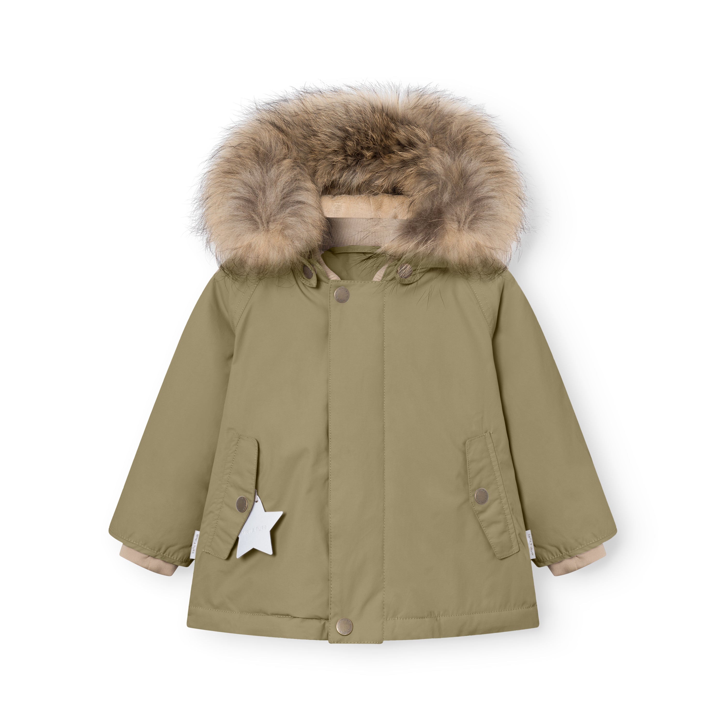 MATWALLY Winterjacke mit Fleecefutter und Fell. GRS
