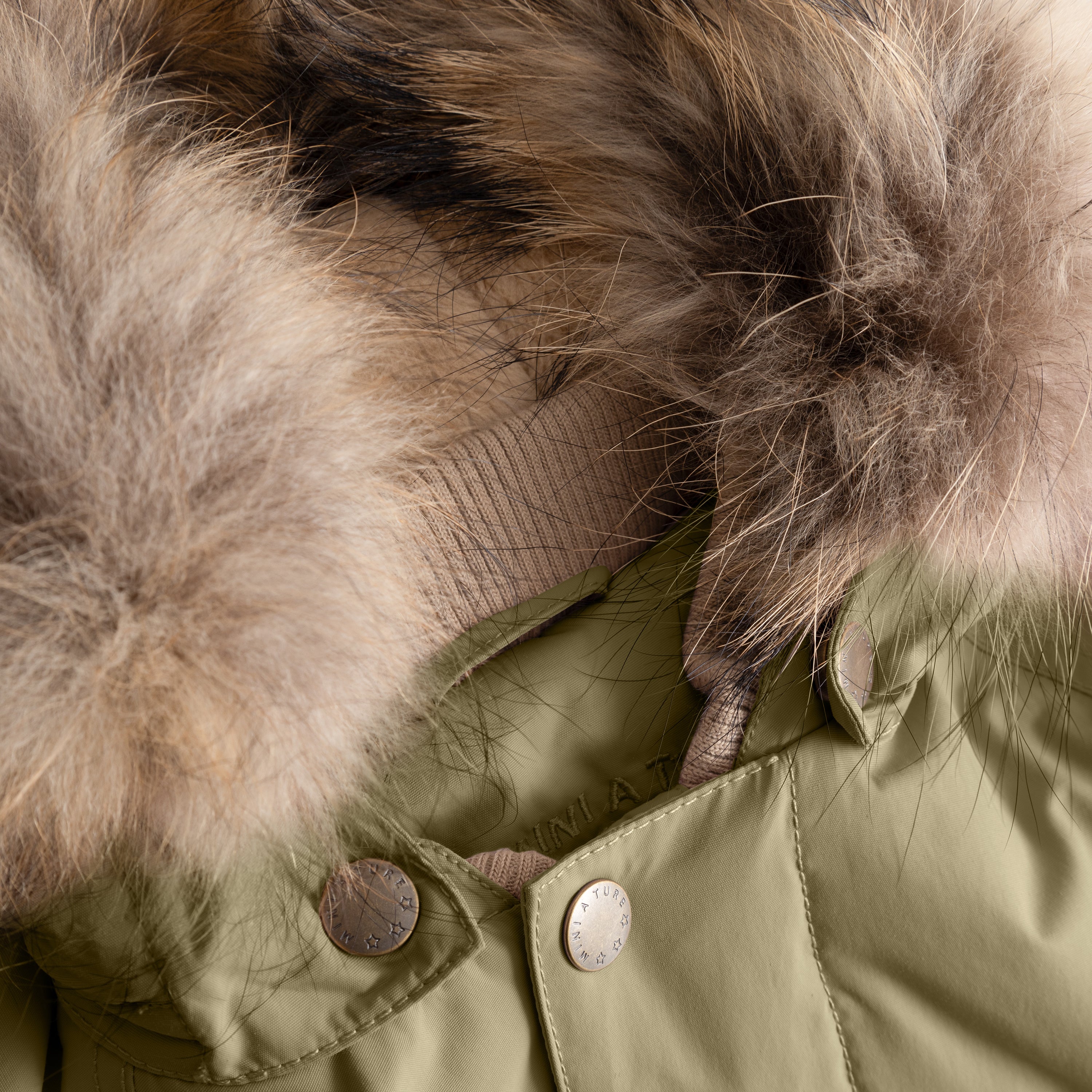 MATWALLY Winterjacke mit Fleecefutter und Fell. GRS