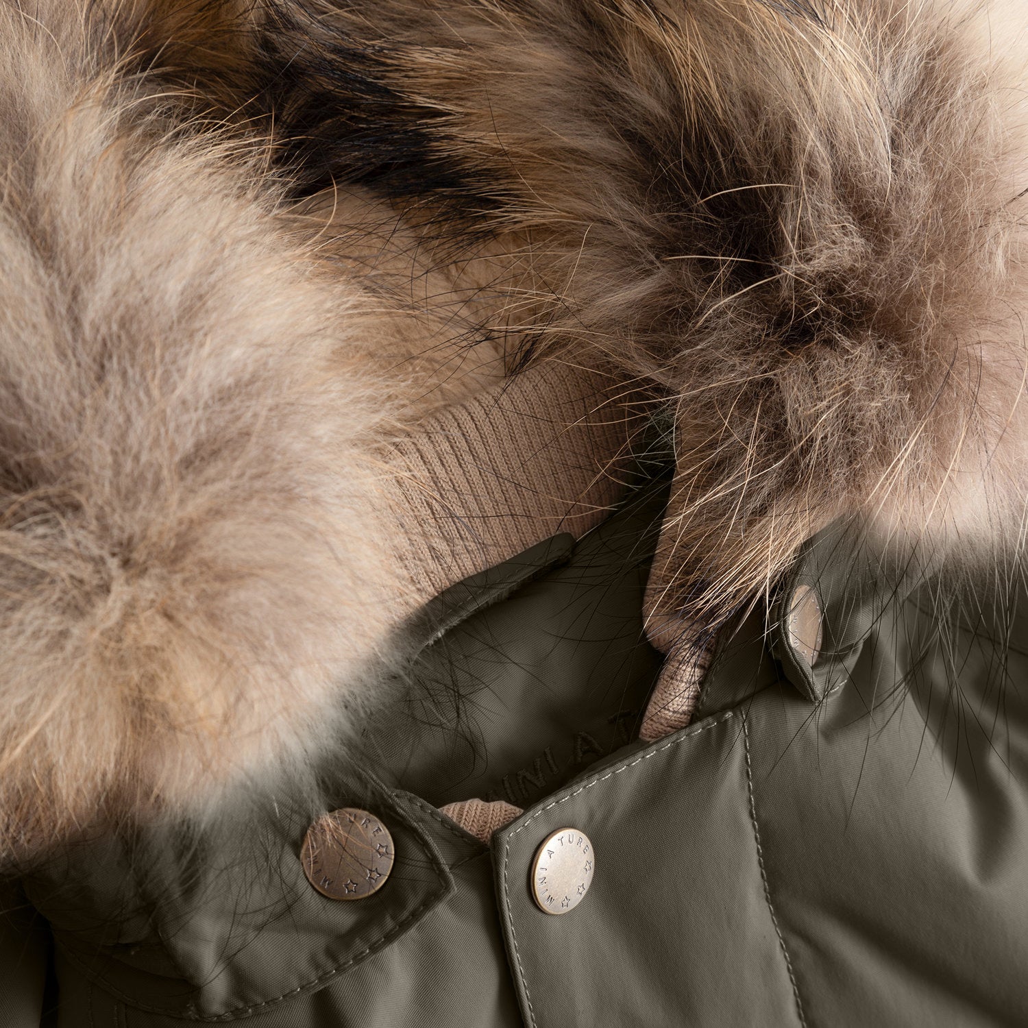 MATWALLY Winterjacke mit Fleecefutter und Fell. GRS