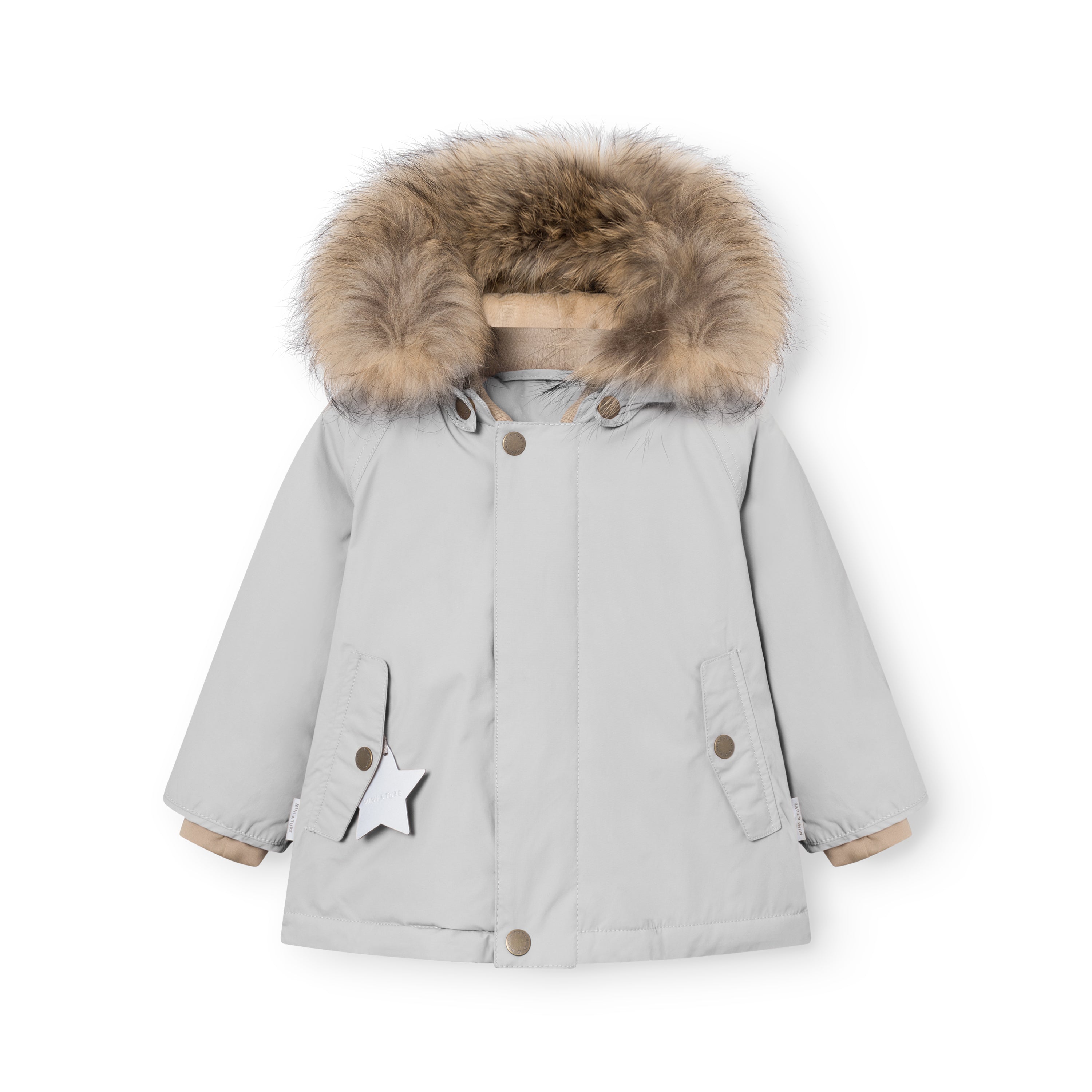 MATWALLY Winterjacke mit Fleecefutter und Fell. GRS