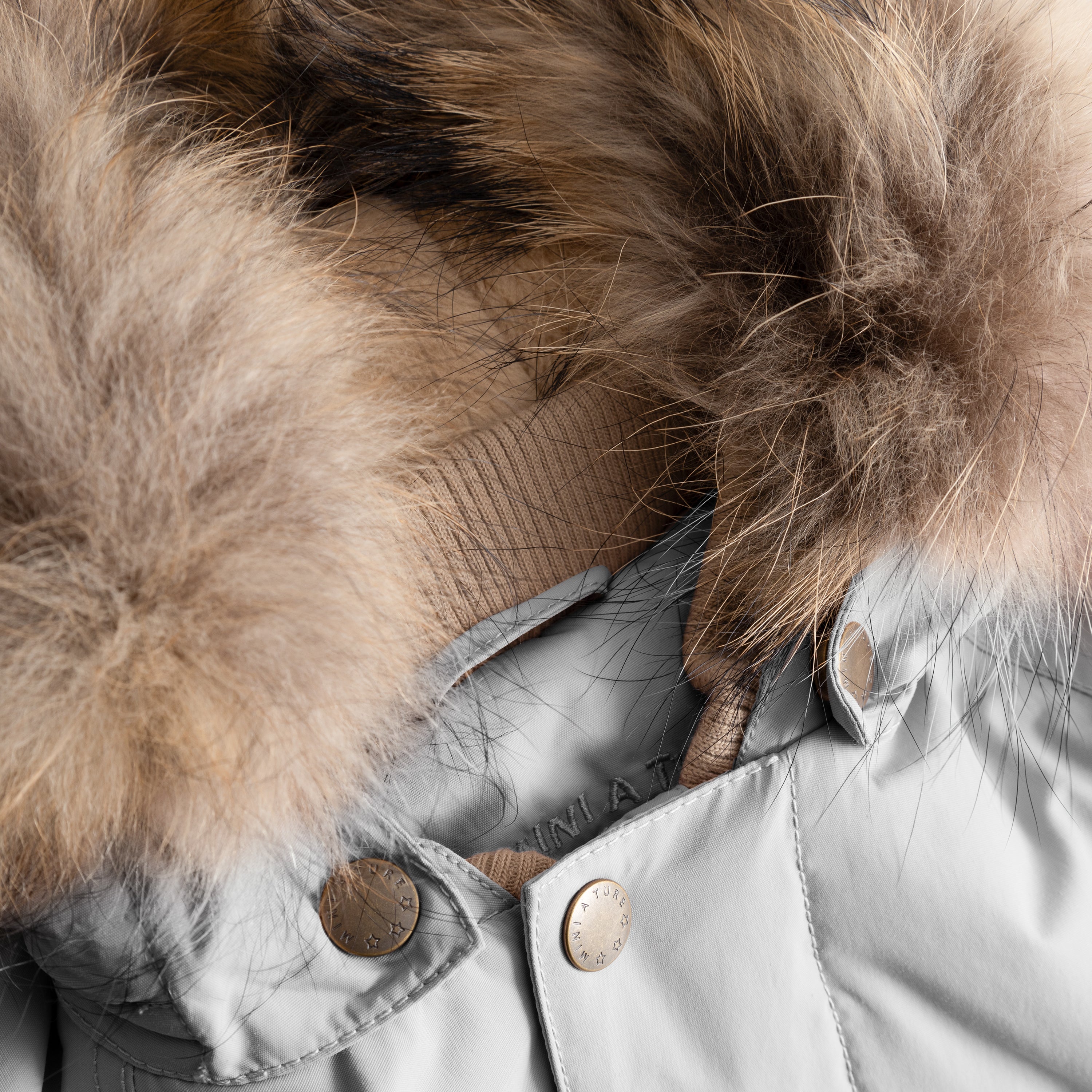 MATWALLY Winterjacke mit Fleecefutter und Fell. GRS