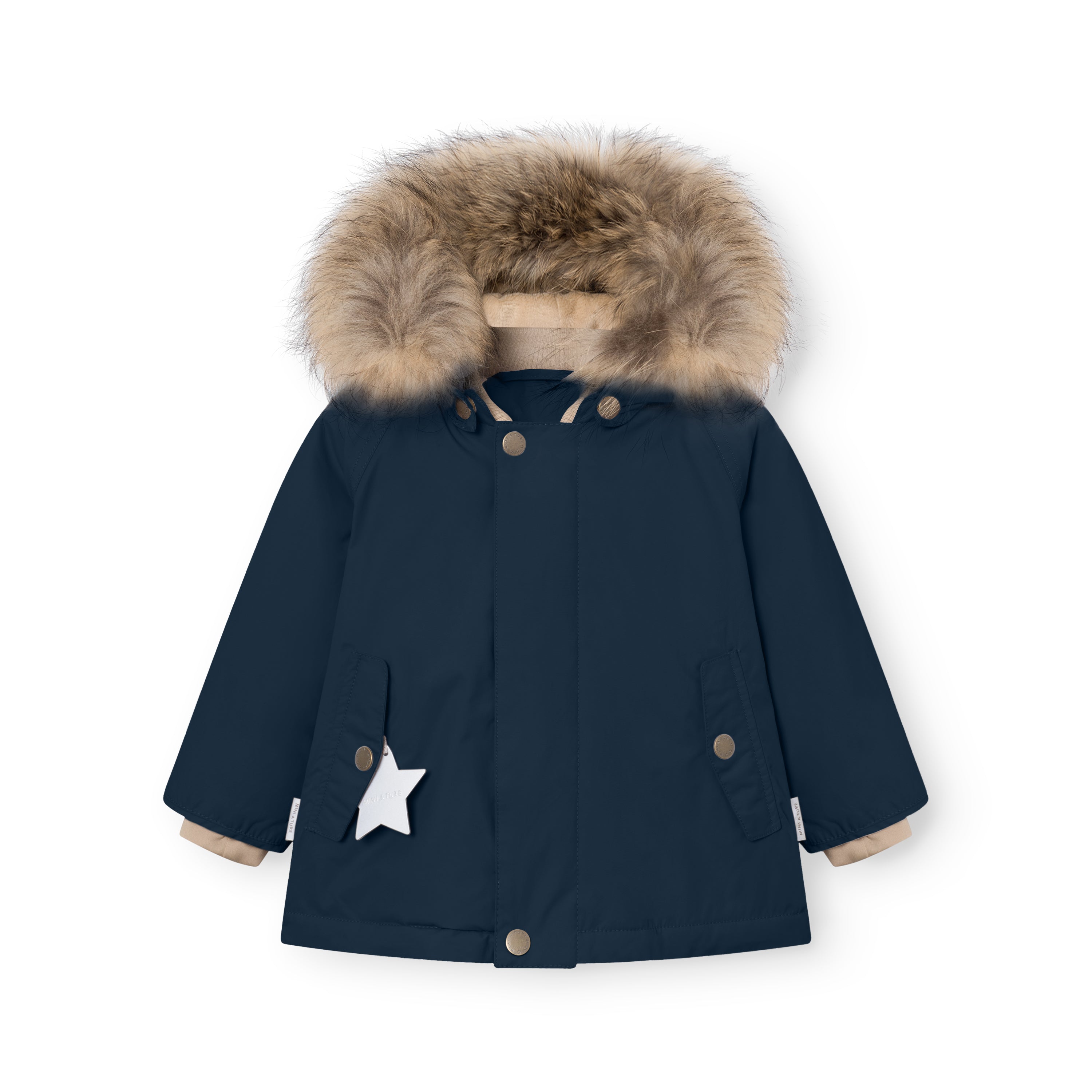 MATWALLY Winterjacke mit Fleecefutter und Fell. GRS