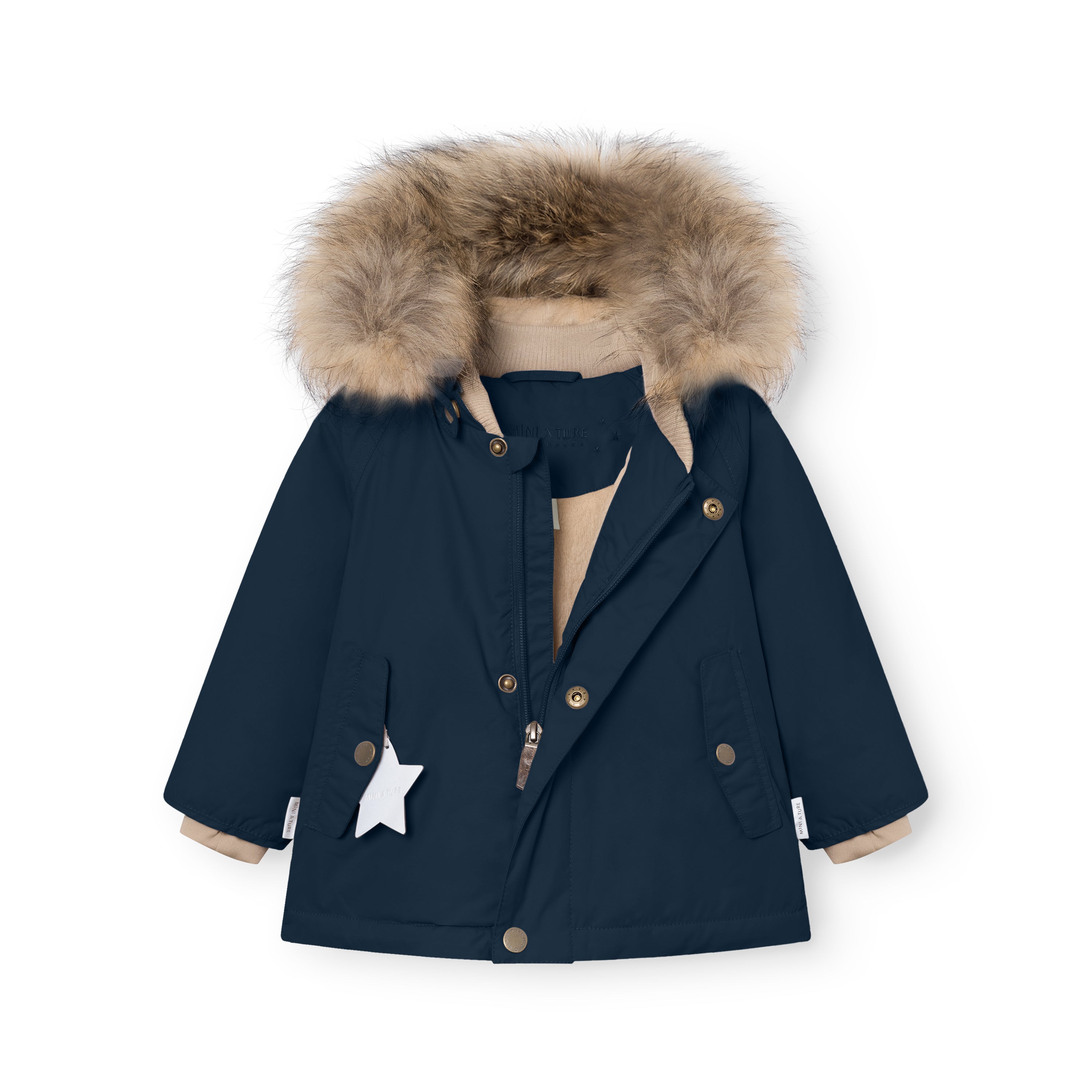 MATWALLY Winterjacke mit Fleecefutter und Fell. GRS
