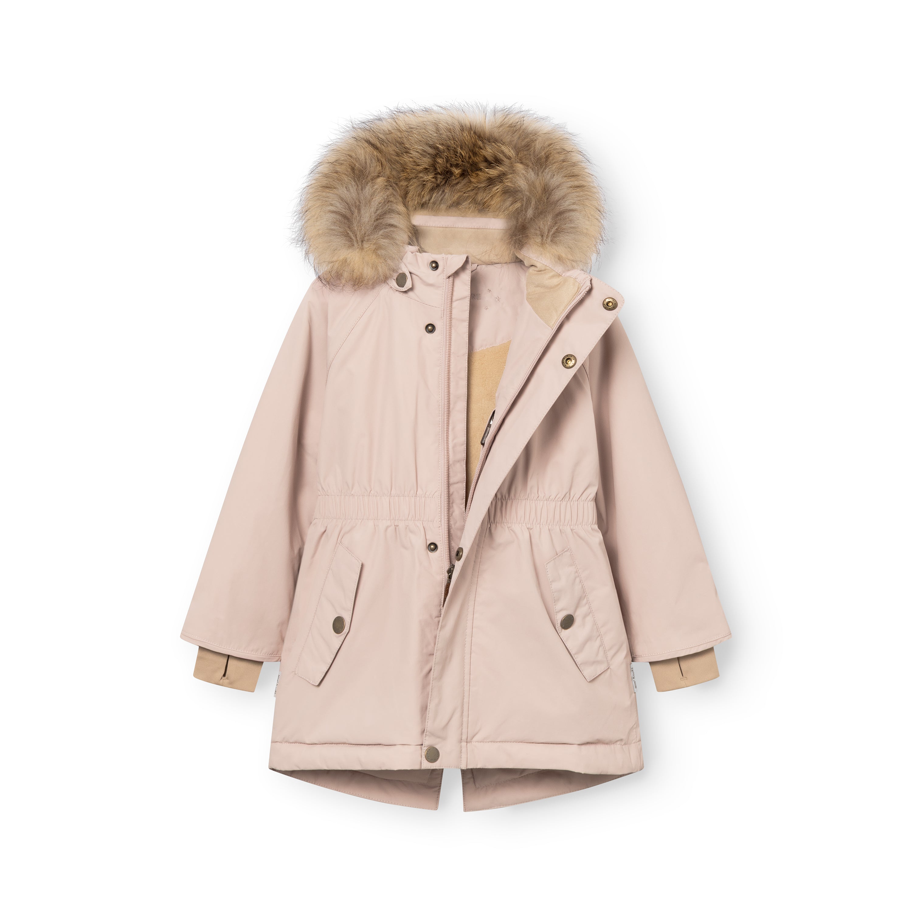 MATVIKANIA Winterjacke mit Fleecefutter und Fell. GRS