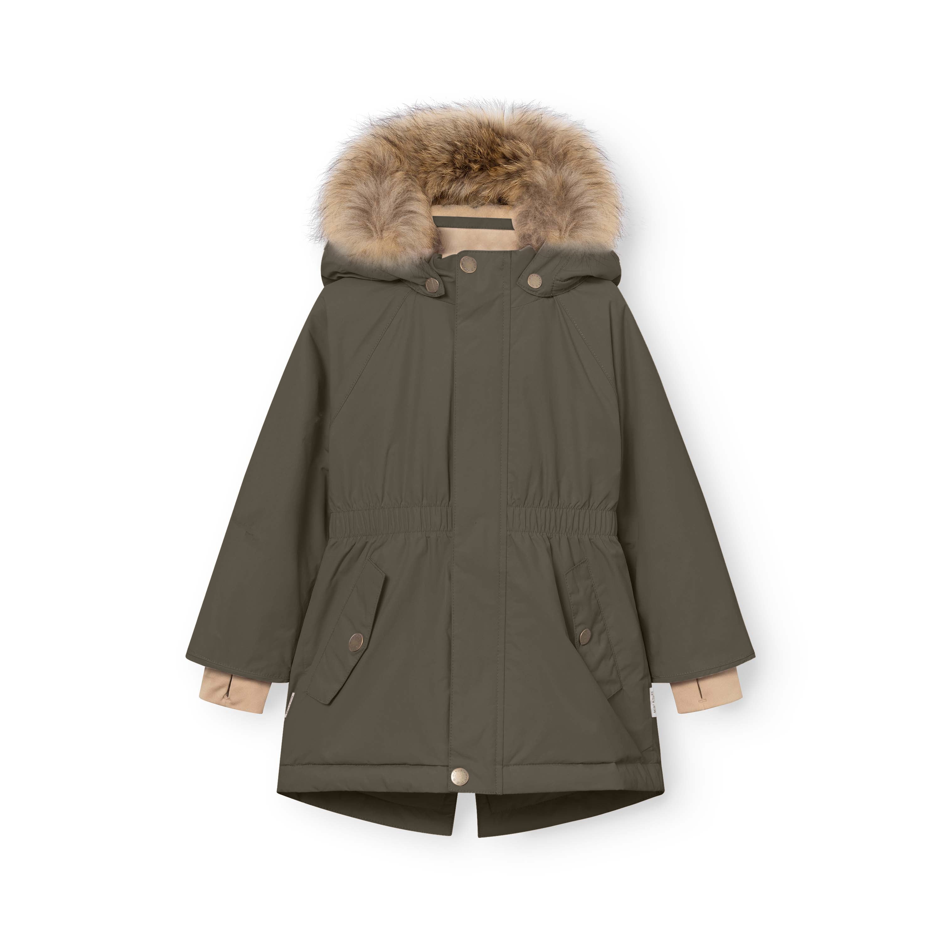 MATVIKANIA Winterjacke mit Fleecefutter und Fell. GRS