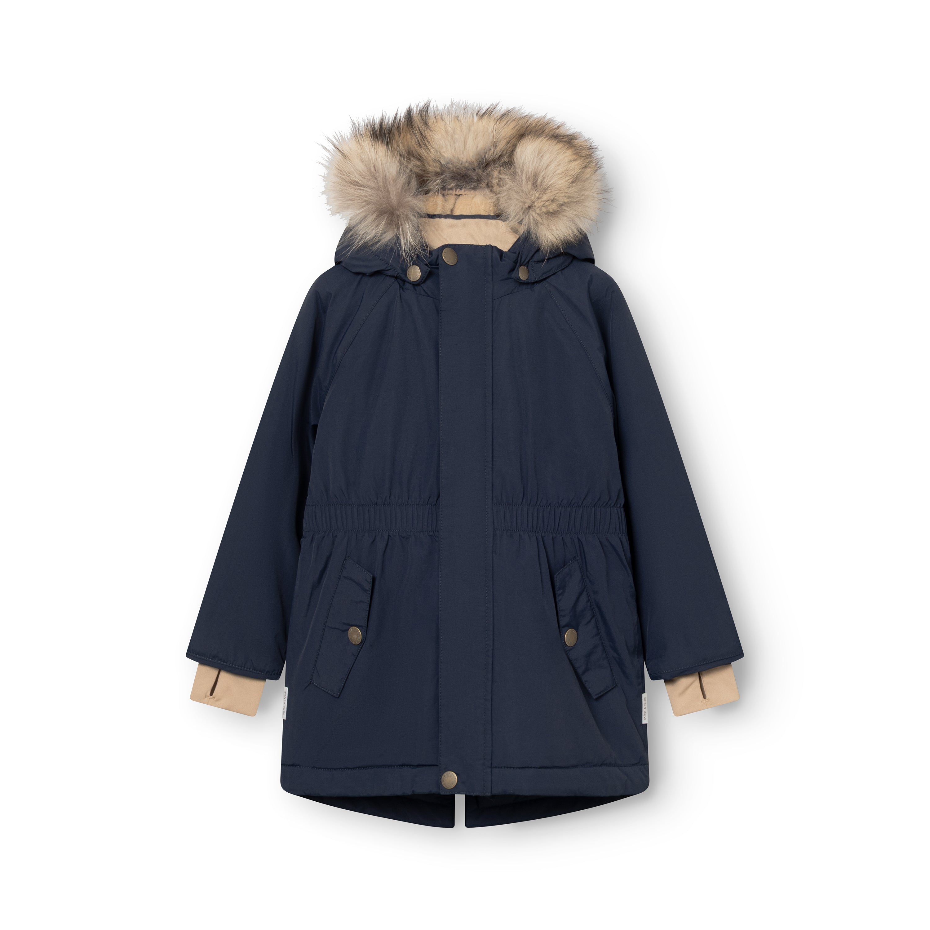 MATVIKANIA Winterjacke mit Fleecefutter und Fell. GRS