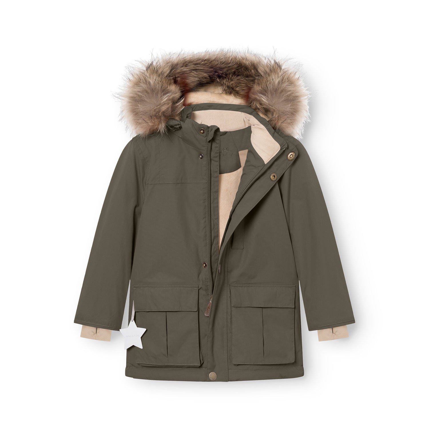 MATKASTORIO fleece lined winter jacket fur. GRS