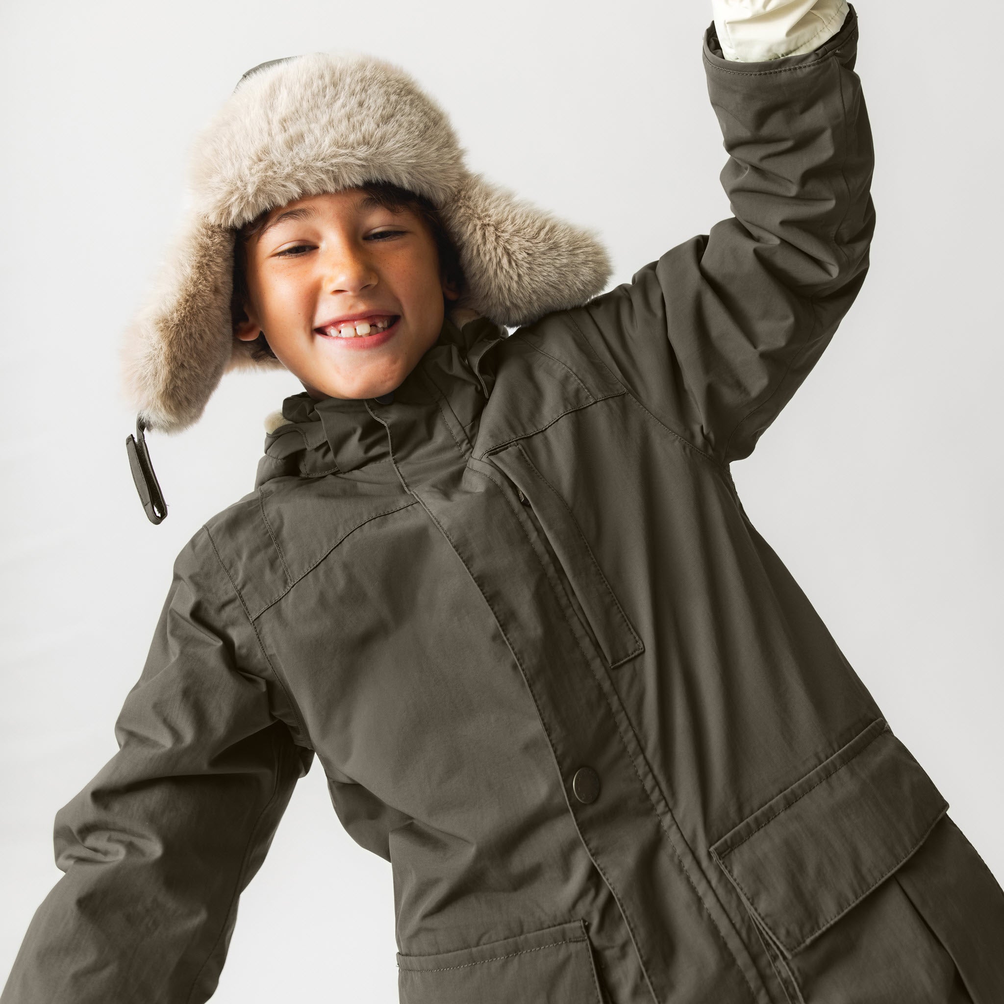 MATKASTORIO fleece lined winter jacket. GRS