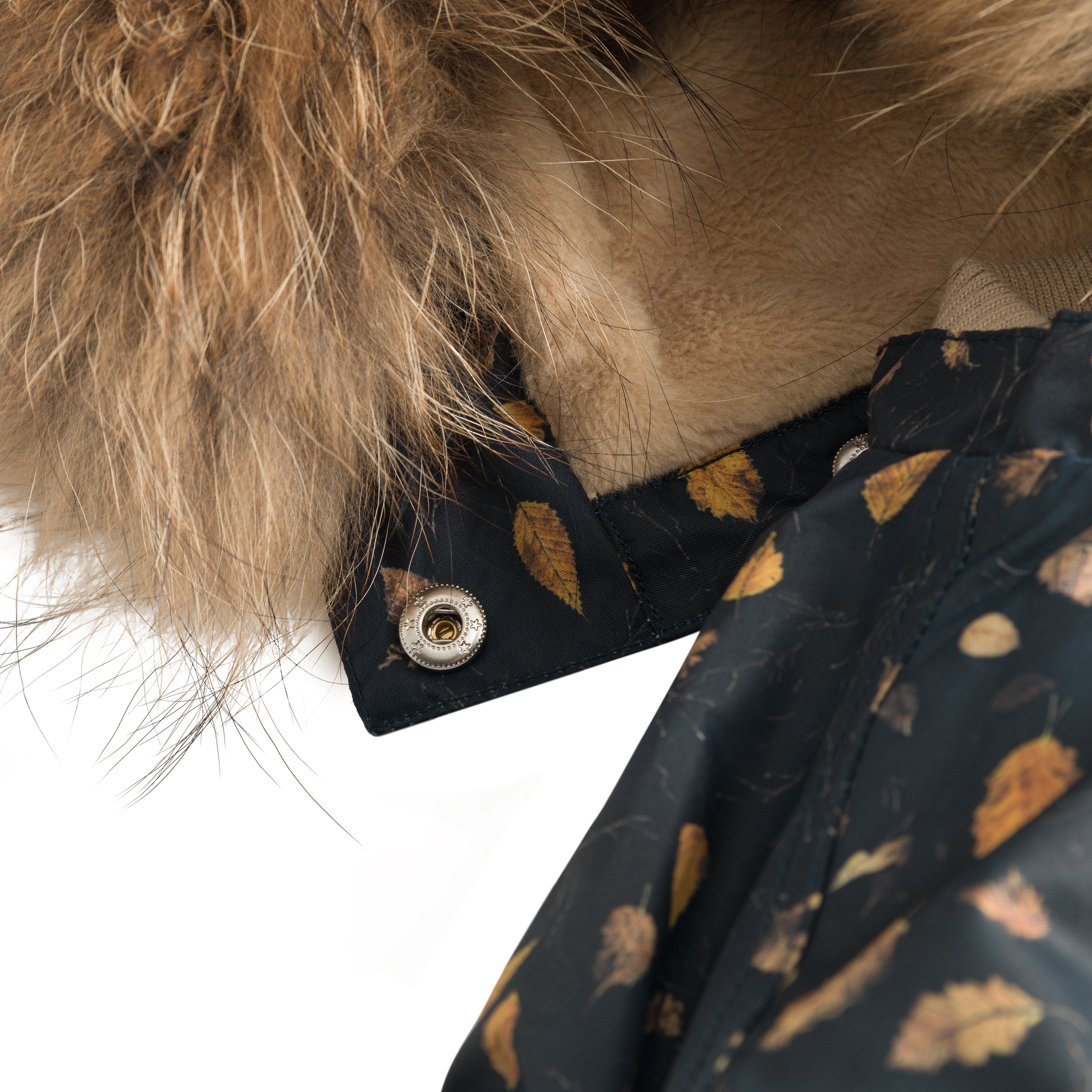 MATWANG Winterjacke mit Fleecefutter und Fell. GRS