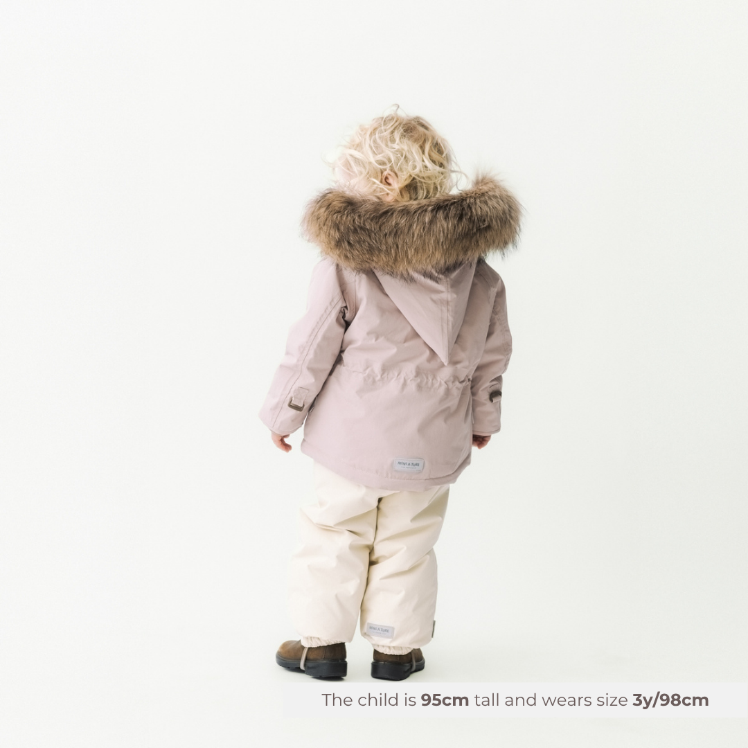 MATWANG Winterjacke mit Fleecefutter und Fell. GRS