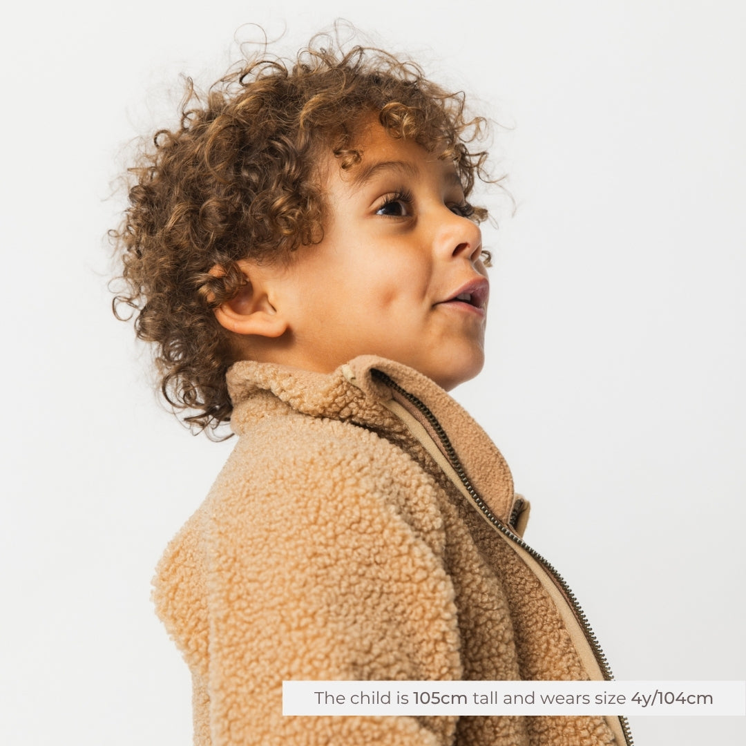 MATCEDRIC teddyfleece zip jacket. GRS