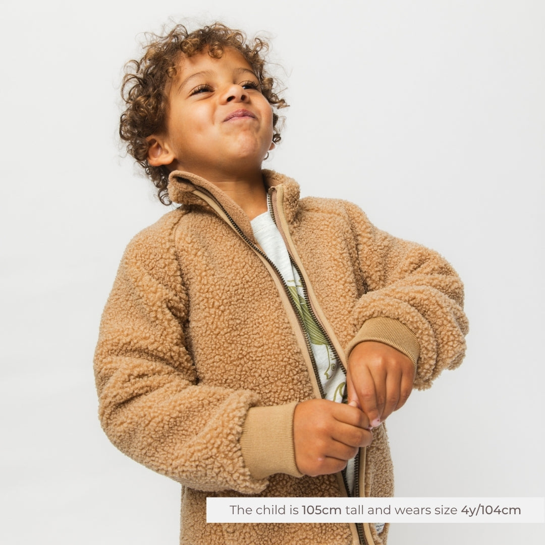 MATCEDRIC teddyfleece zip jacket. GRS