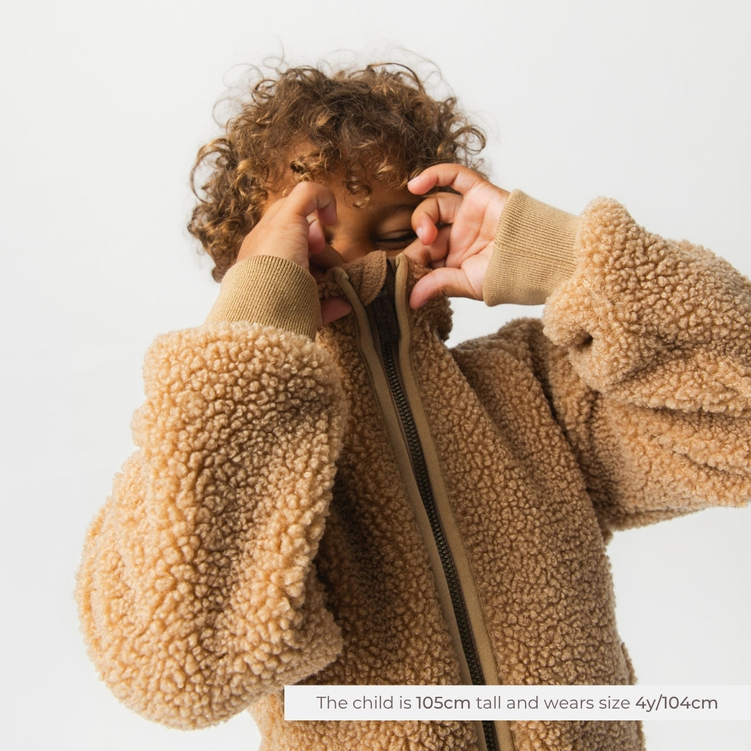 MATCEDRIC teddyfleece zip jacket. GRS