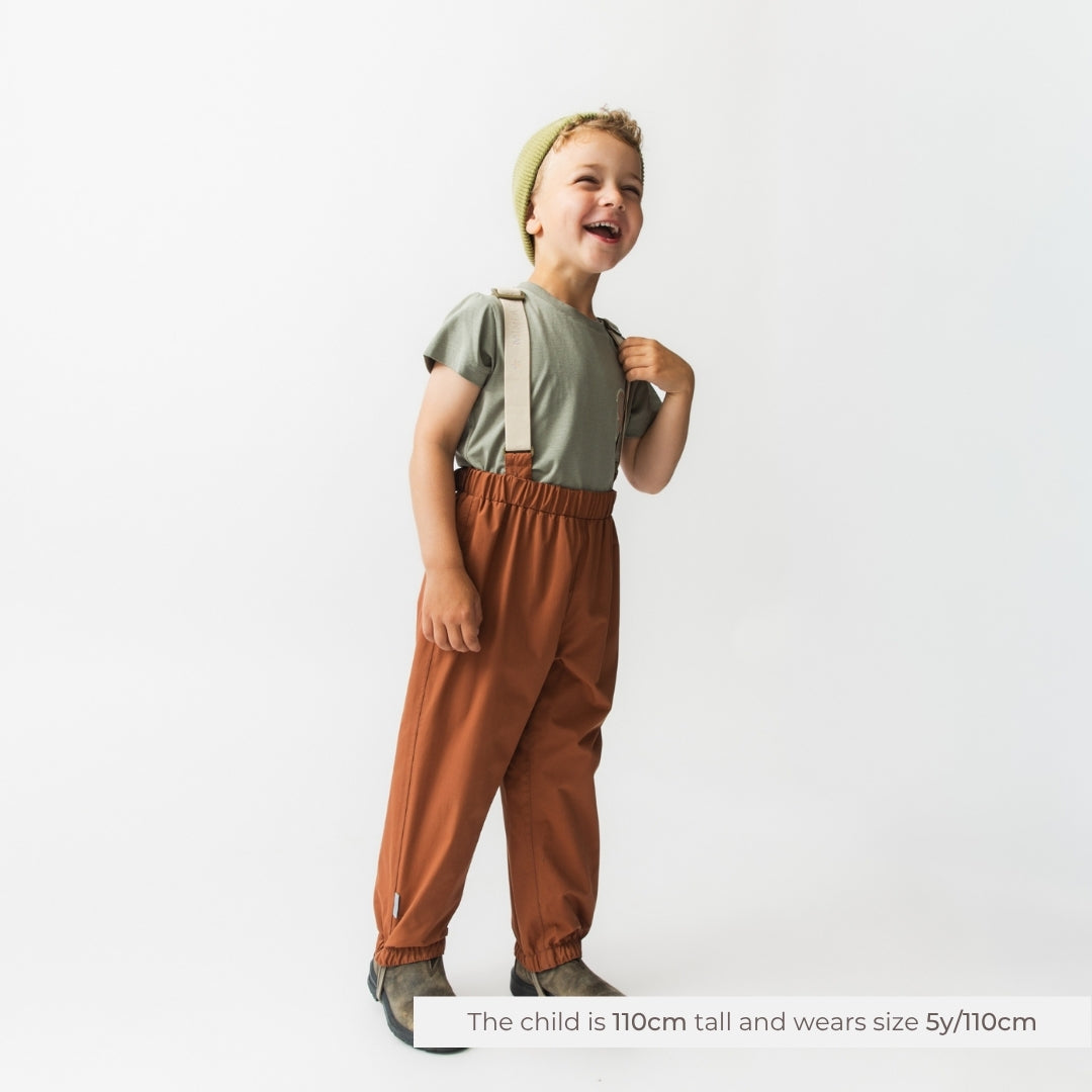 MATWILANS suspender pants | Waterproof kids' trousers