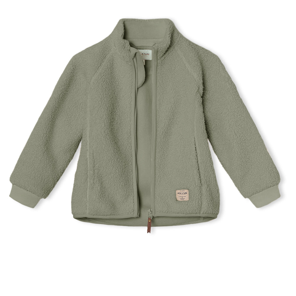 MATCEDRIC teddyfleece zip jacket. GRS