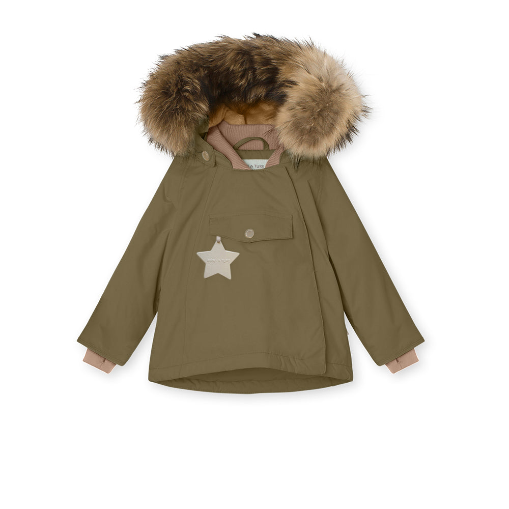 MATWANG fleece lined winter jacket fur. GRS-ap-1