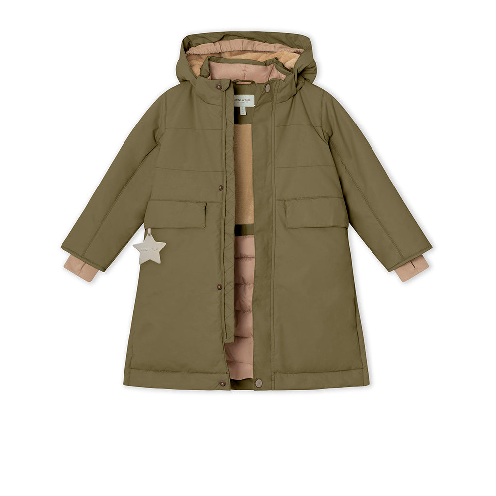 Fleece on sale lined coat