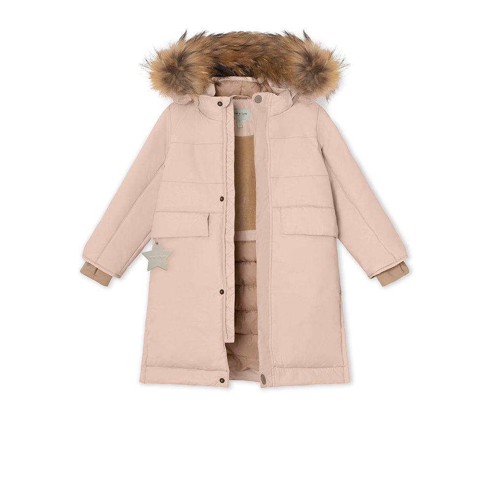 Fleece lined hotsell down coat