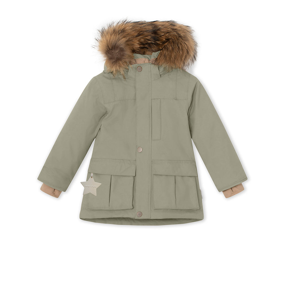 Kastorio fleece lined winter jacket fur. GRS