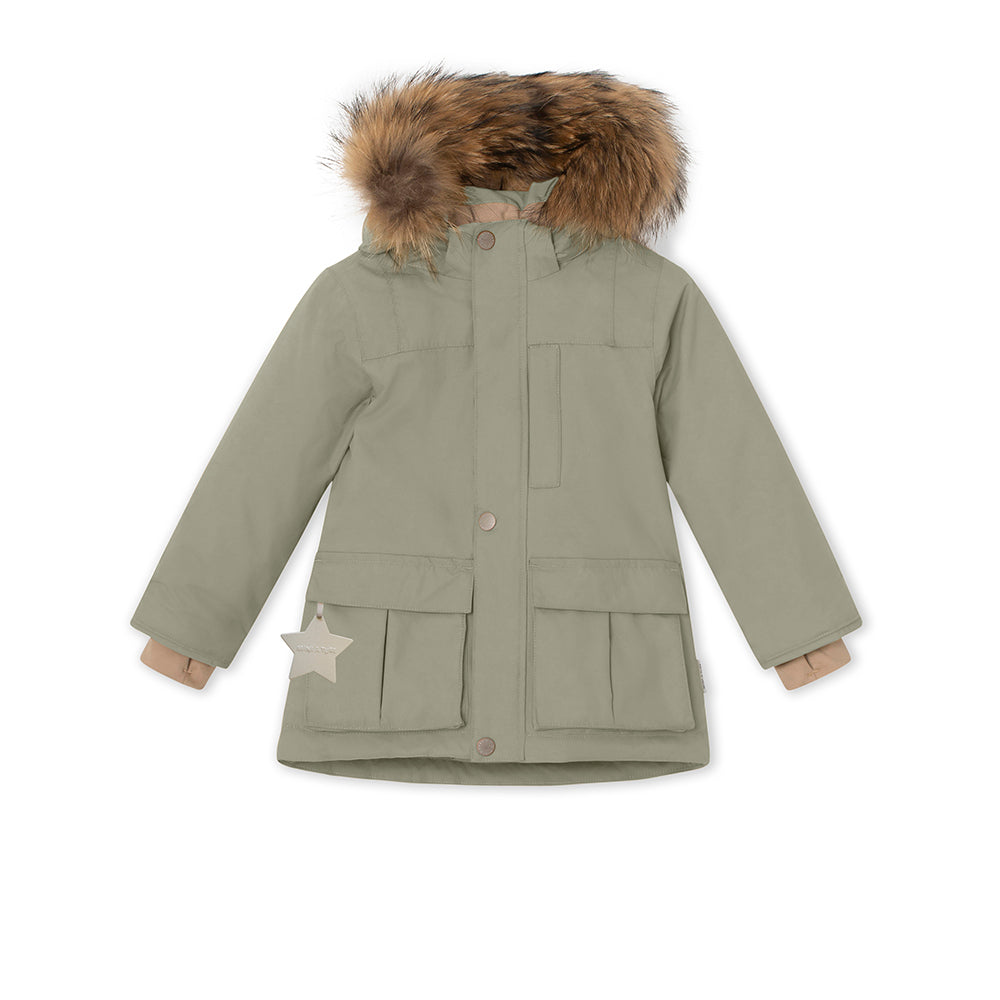 MATKASTORIO fleece lined winter jacket fur. GRS-ap-1