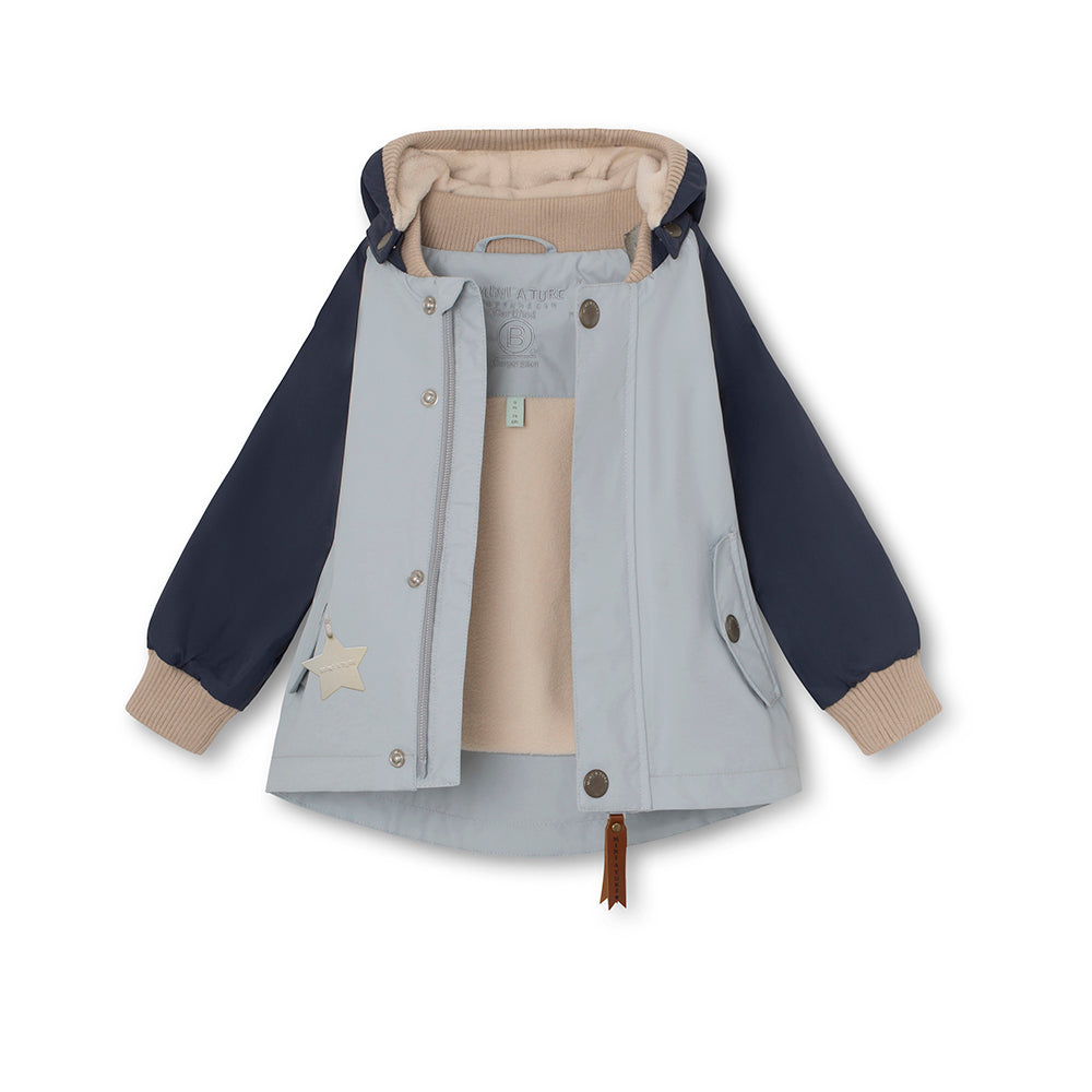 MATWALLY fleece lined colorblock spring jacket. GRS