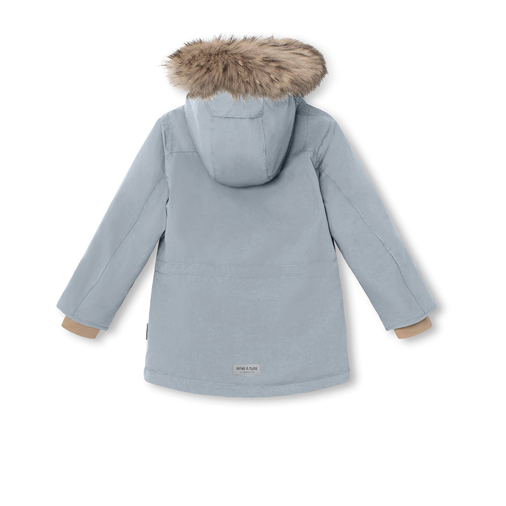 MATKASTORIO Winterjacke mit Fleecefutter und Fellbesatz. GRS