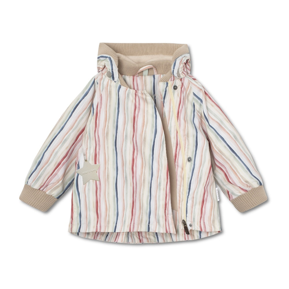 MATWIAMI fleece lined printed spring jacket. GRS