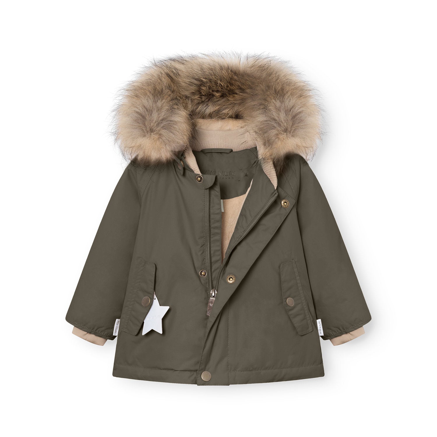 MATWALLY fleece lined winter jacket fur. GRS | Winter jacket for kids