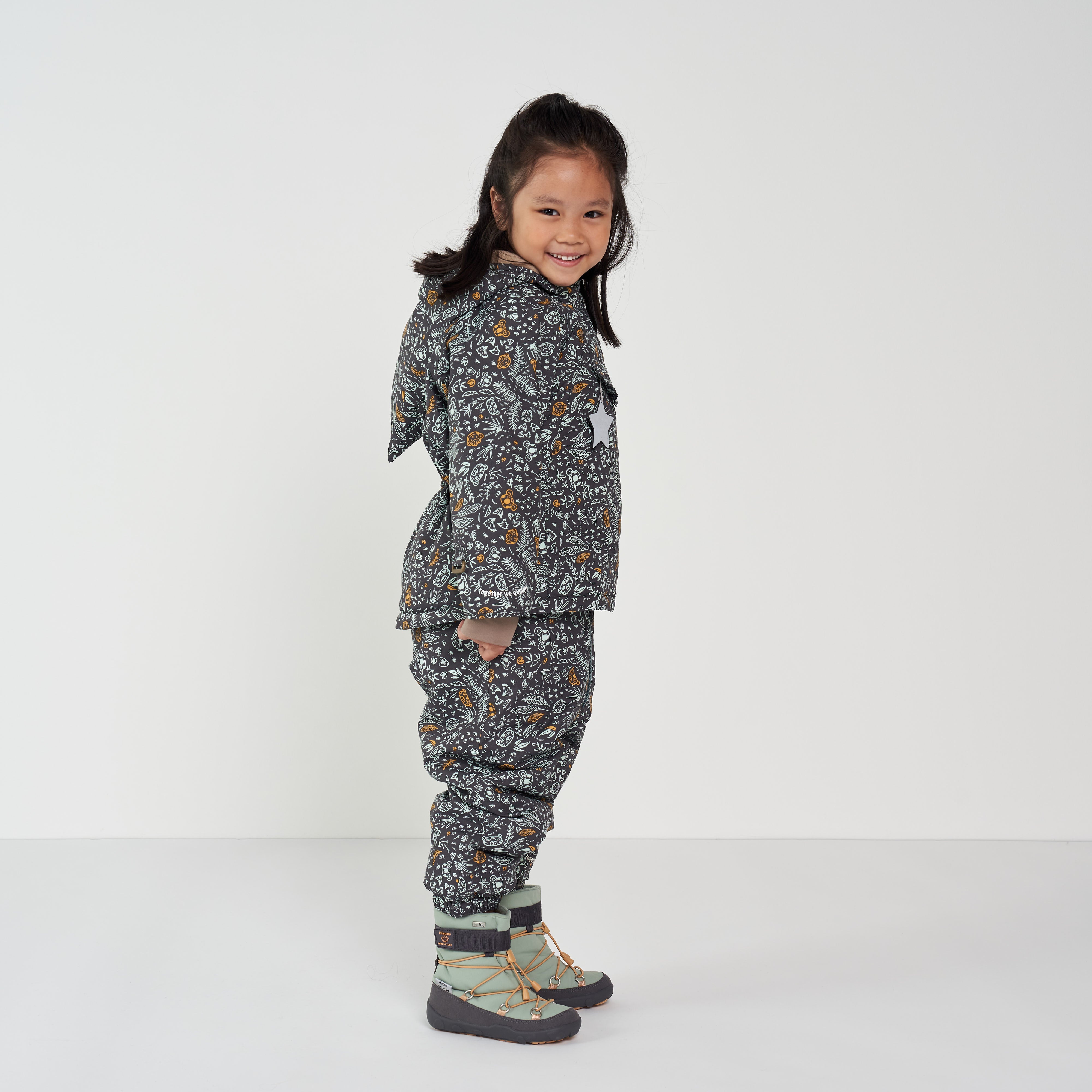 Leopard print hot sale snow pants