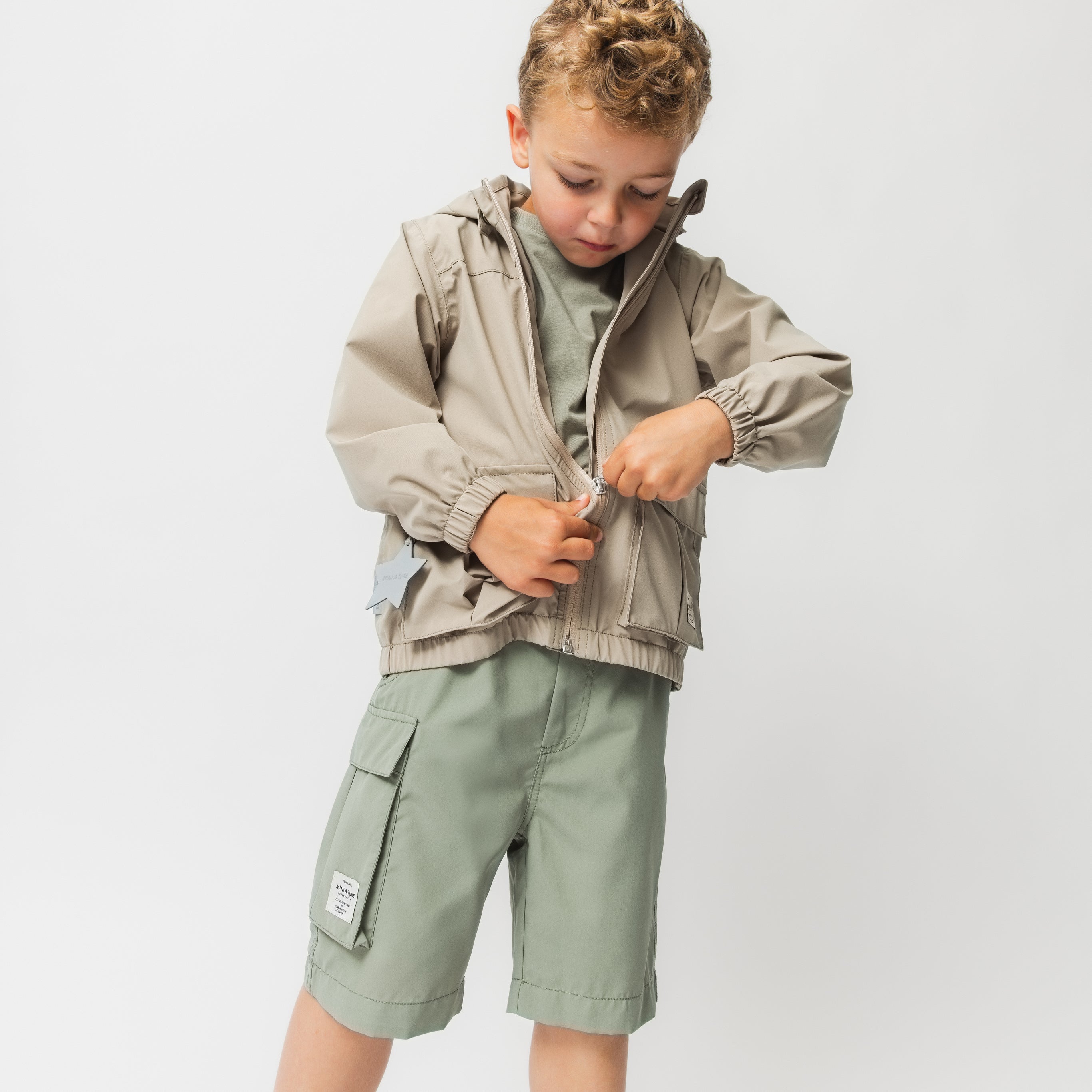 【サラマリカ】Srideri Gather Short Jacket MATERLY Tech jacket for kids – Lightweight, Breathable & Waterproof